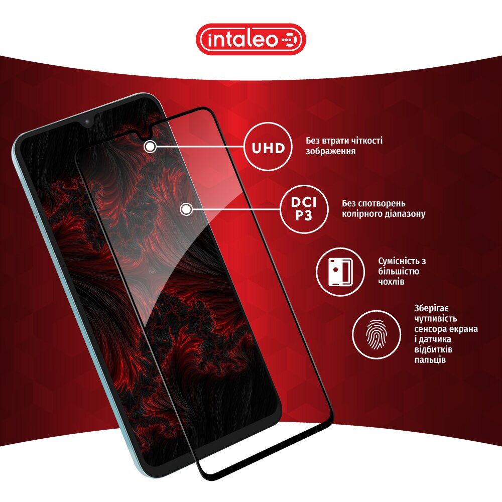 Защитное стекло Intaleo Full Glue для Xiaomi Redmi A7 Pro - Black. Фото 4 Защитное стекло Intaleo Full Glue для Xiaomi Redmi A7 Pro - Black (409734B). Фото 4 из 8