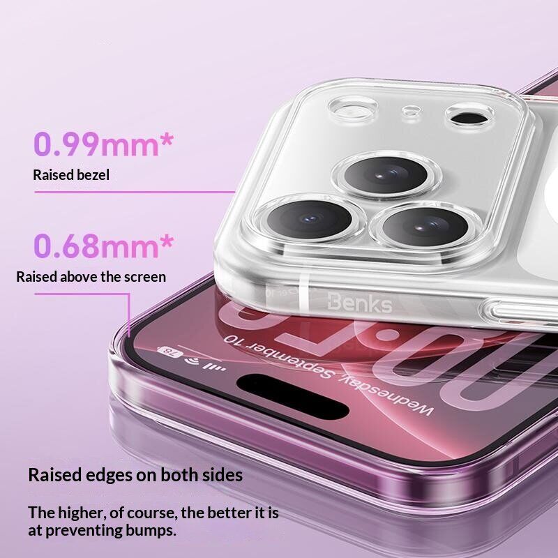Захисний чохол BENKS Crystal Magnetic для iPhone 18 Pro Max / 17 Pro Max - Transparent. Фото 8 Захисний чохол BENKS Crystal Magnetic для iPhone 18 Pro Max / 17 Pro Max - Transparent (440322T). Фото 8 з 13