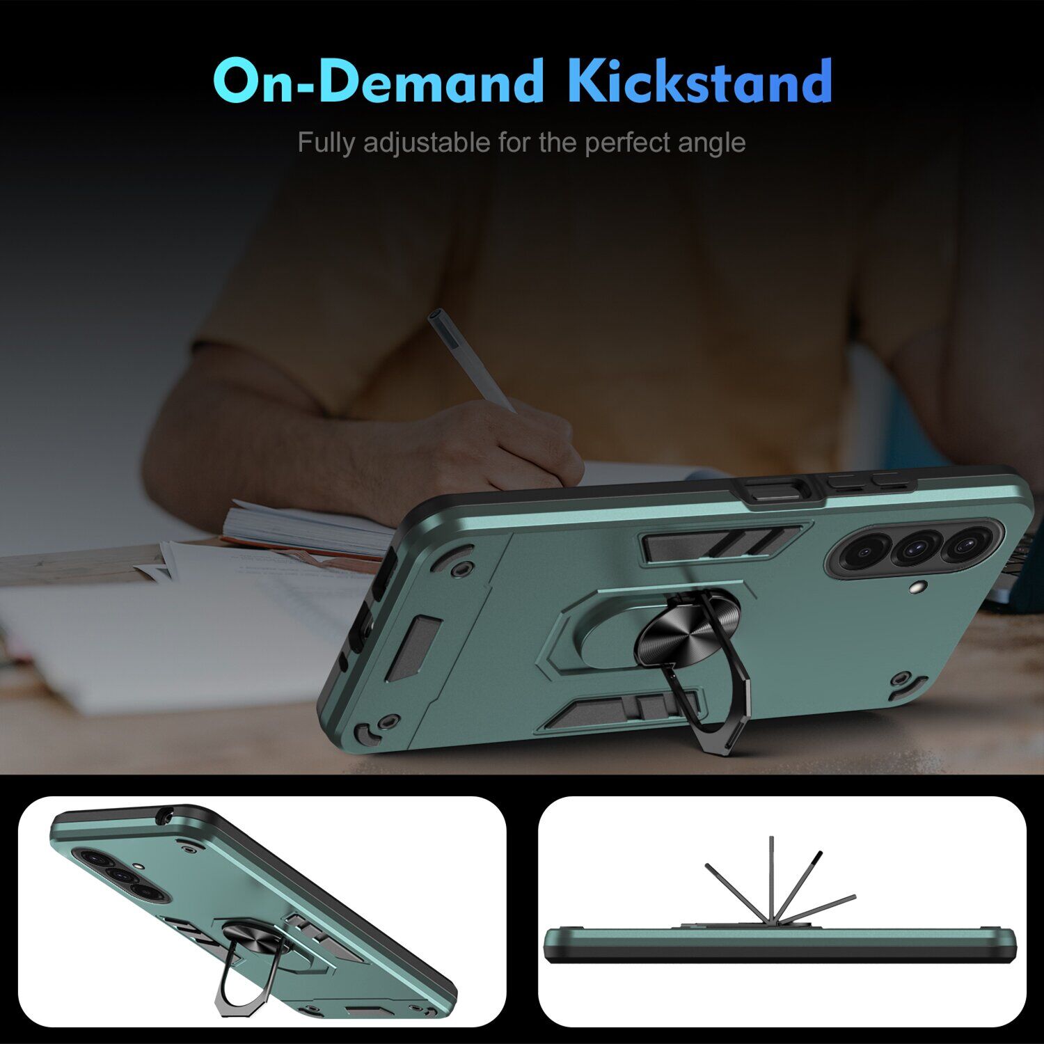 Захисний чохол Deexe Hybrid Shell для Samsung Galaxy A37 (A376) - Blue. Фото 6 Захисний чохол Deexe Hybrid Shell для Samsung Galaxy A37 (A376) - Blue (406017L). Фото 6 з 7