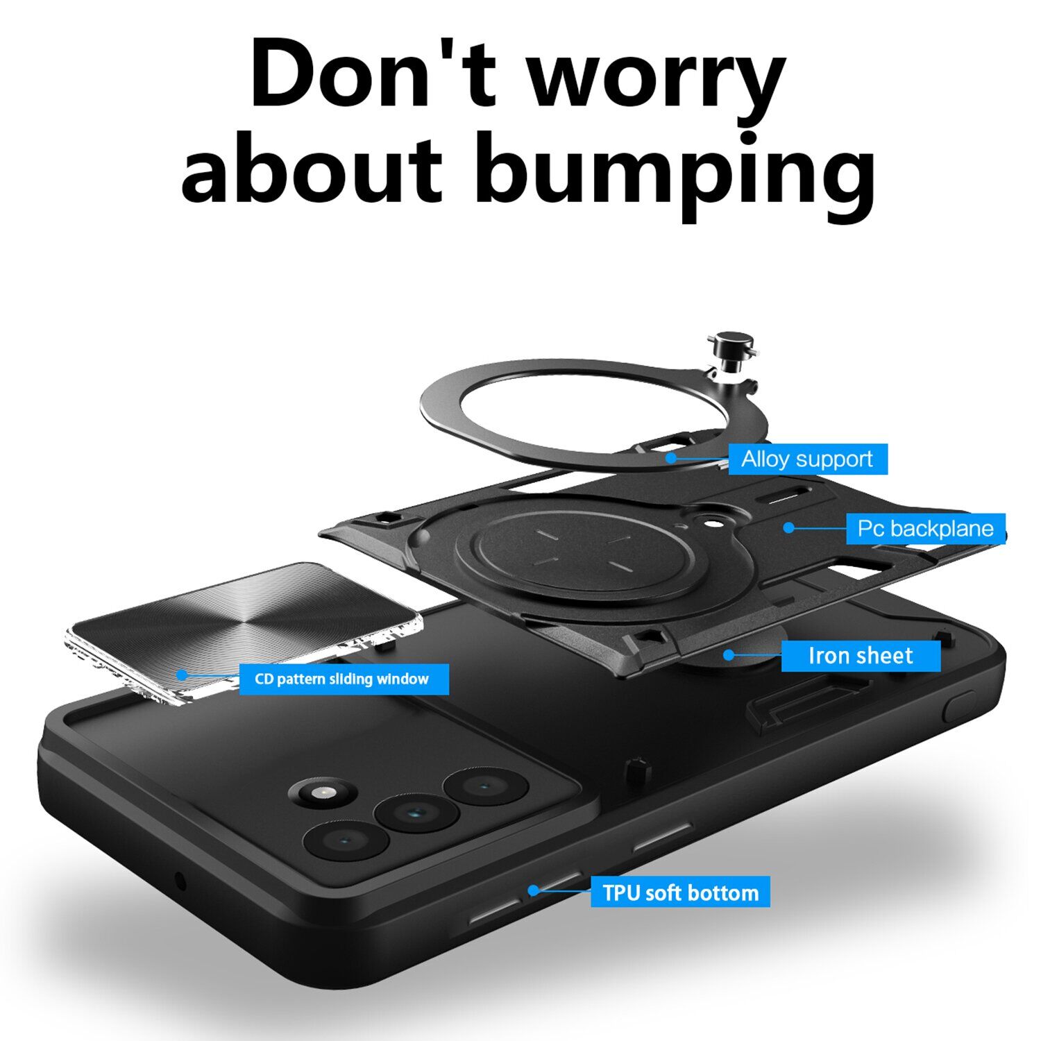 Защитный чехол Deexe Magnetic Space для Samsung Galaxy A37 (A376) - Black. Фото 2 Защитный чехол Deexe Magnetic Space для Samsung Galaxy A37 (A376) - Black (406029B). Фото 2 из 7