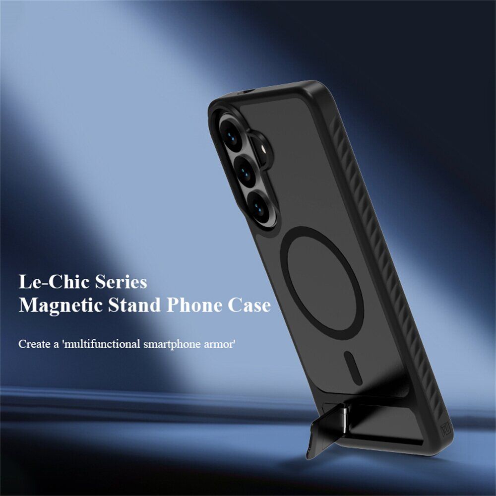 Защитный чехол LEREACH Le-Chic Series для Samsung Galaxy S26 - Black. Фото 6 Защитный чехол LEREACH Le-Chic Series для Samsung Galaxy S26 - Black (404237B). Фото 6 из 14