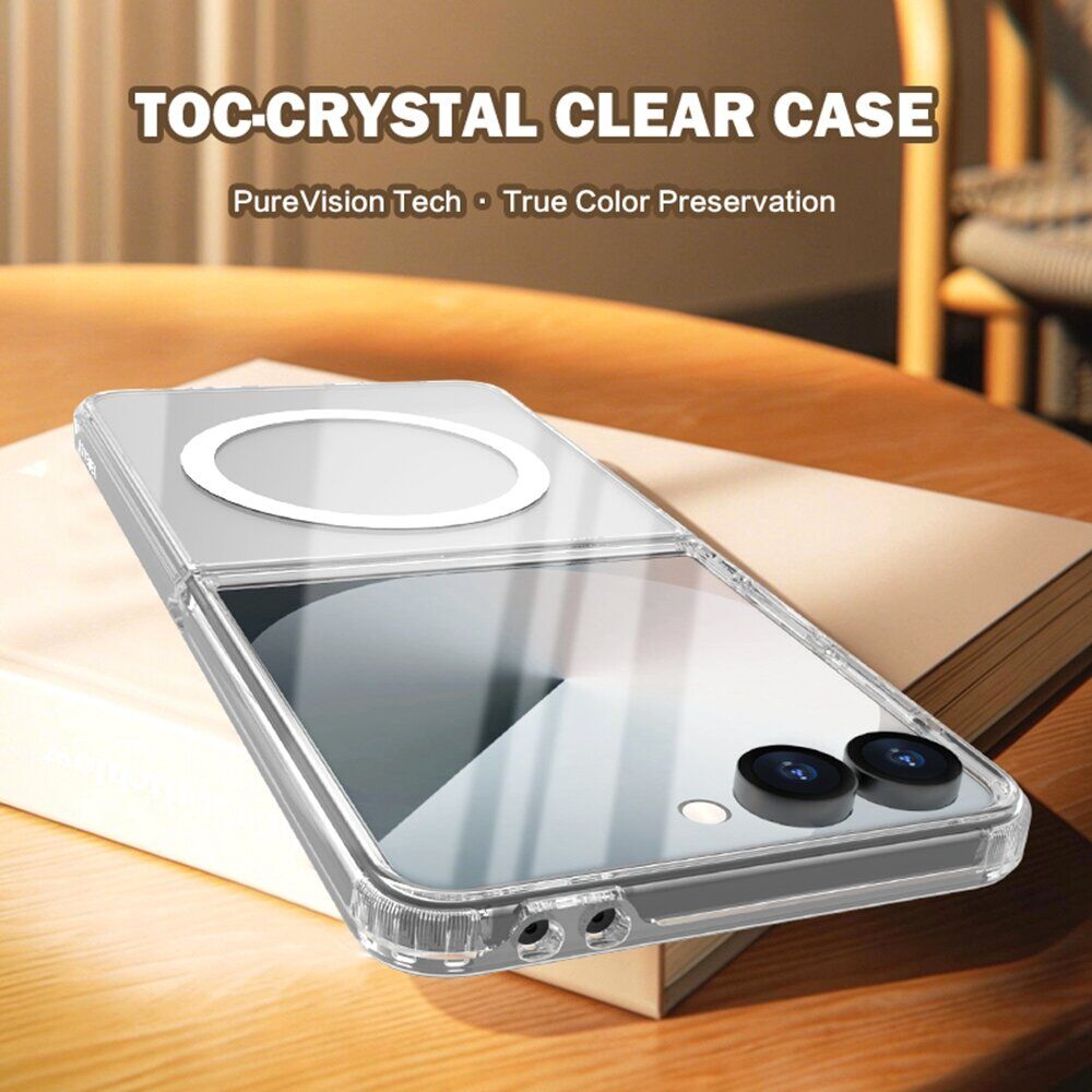 Защитный чехол LEREACH TOC Magnetic для Samsung Galaxy Flip 8 - Transparent. Фото 16 Защитный чехол LEREACH TOC Magnetic для Samsung Galaxy Flip 8 - Transparent (423504T). Фото 16 из 17