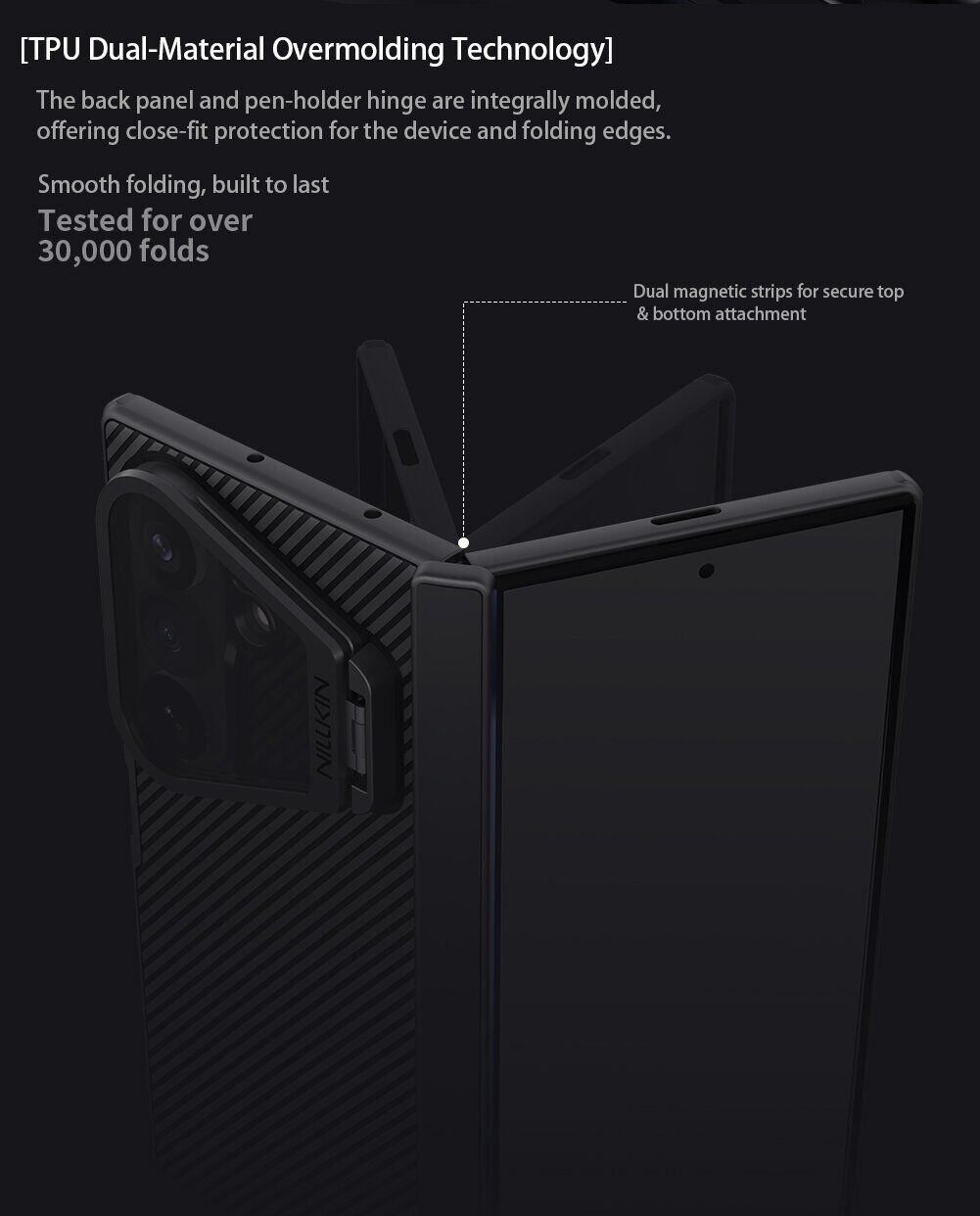 Защитный чехол NILLKIN CamShield Prop Magnetic (FF) для Samsung Galaxy Fold 8 Ultra - Black. Фото 10 Защитный чехол NILLKIN CamShield Prop Magnetic (FF) для Samsung Galaxy Fold 8 Ultra - Black (424013B). Фото 10 из 18
