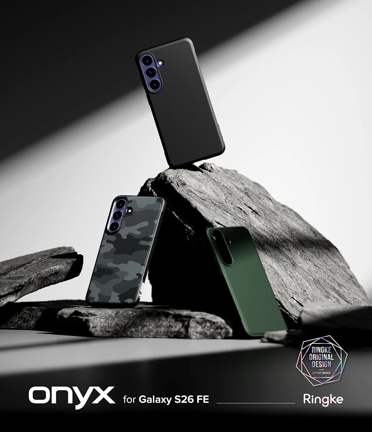 Захисний чохол Ringke Onyx для Samsung Galaxy S26 FE (8800380463806) - Camo Black. Фото 2 Захисний чохол Ringke Onyx для Samsung Galaxy S26 FE (8800380463806) - Camo Black (412758CB). Фото 2 з 14