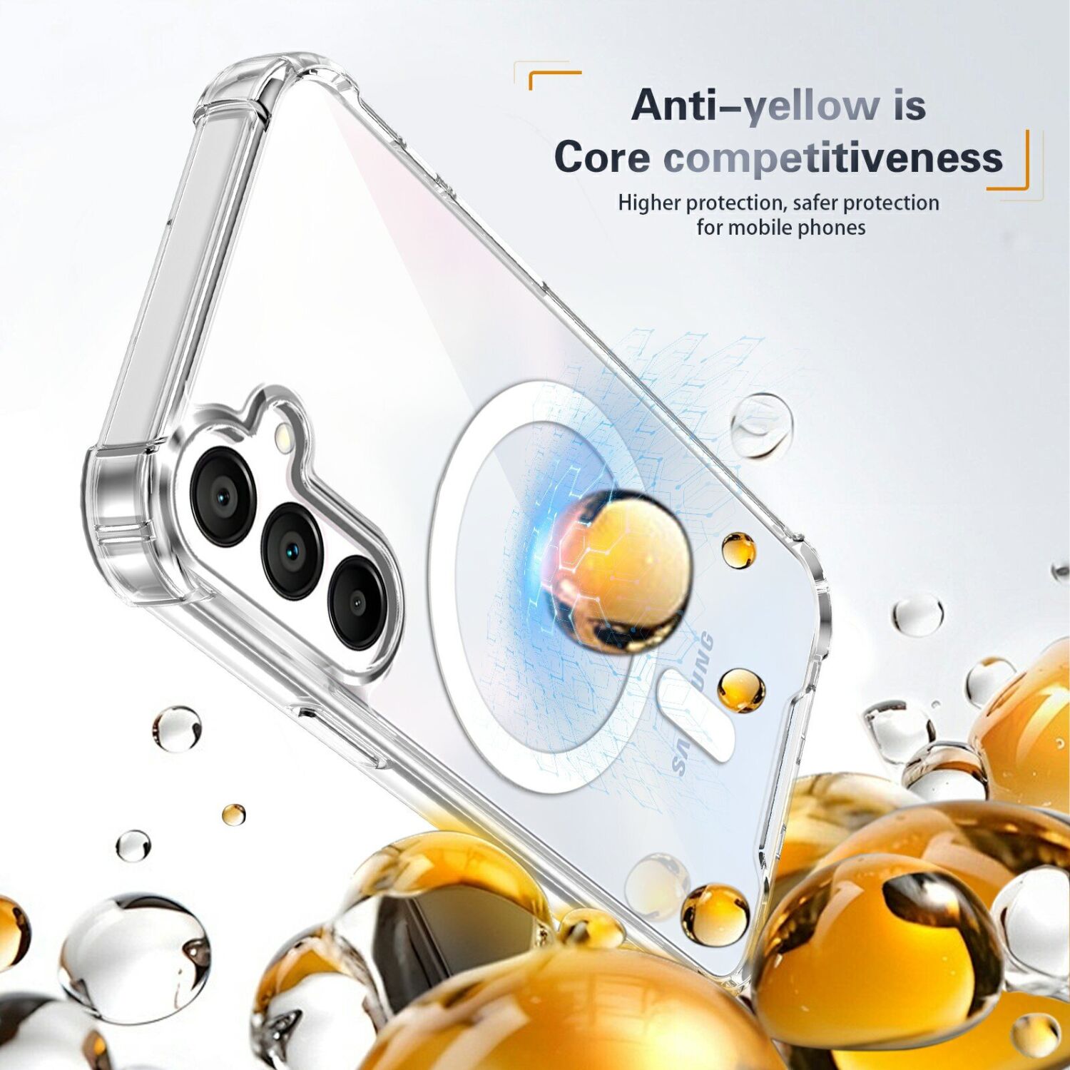 Захисний чохол UniCase AirBag Flow MagSafe для Samsung Galaxy A27 (A276) - Transparent. Фото 12 Захисний чохол UniCase AirBag Flow MagSafe для Samsung Galaxy A27 (A276) - Transparent (408673T). Фото 12 з 14