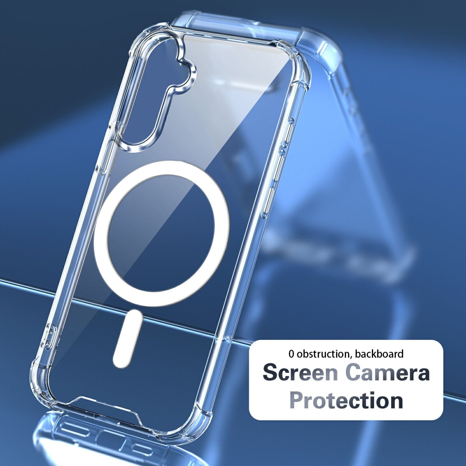 Захисний чохол UniCase AirBag Flow MagSafe для Samsung Galaxy A27 (A276) - Transparent. Фото 7 Захисний чохол UniCase AirBag Flow MagSafe для Samsung Galaxy A27 (A276) - Transparent (408673T). Фото 7 з 14