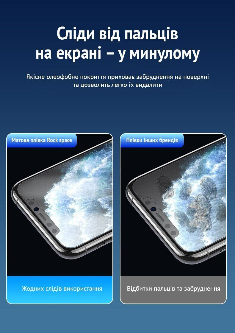Антибликовая пленка на экран RockSpace Explosion-Proof Matte для TECNO Camon Slim. Фото 3 Антибликовая пленка на экран RockSpace Explosion-Proof Matte для TECNO Camon Slim (433005). Фото 3 из 8
