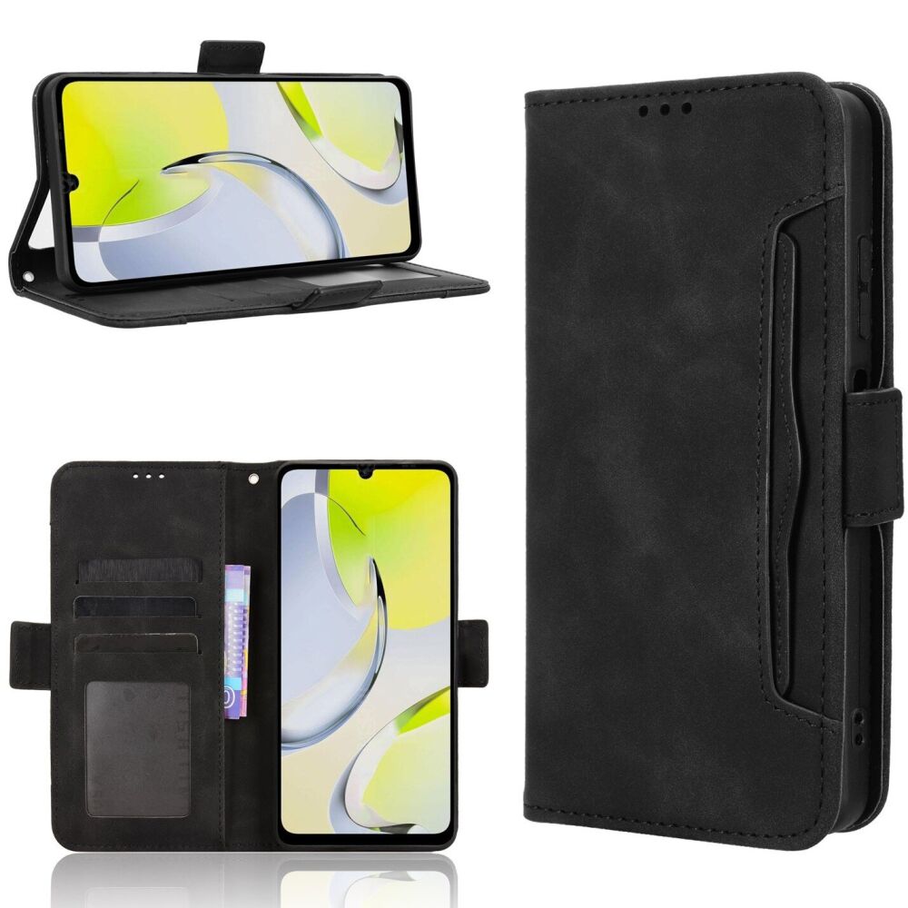 Чехол Deexe Wallet Stand для ZTE Blade A76 - Black (402902B