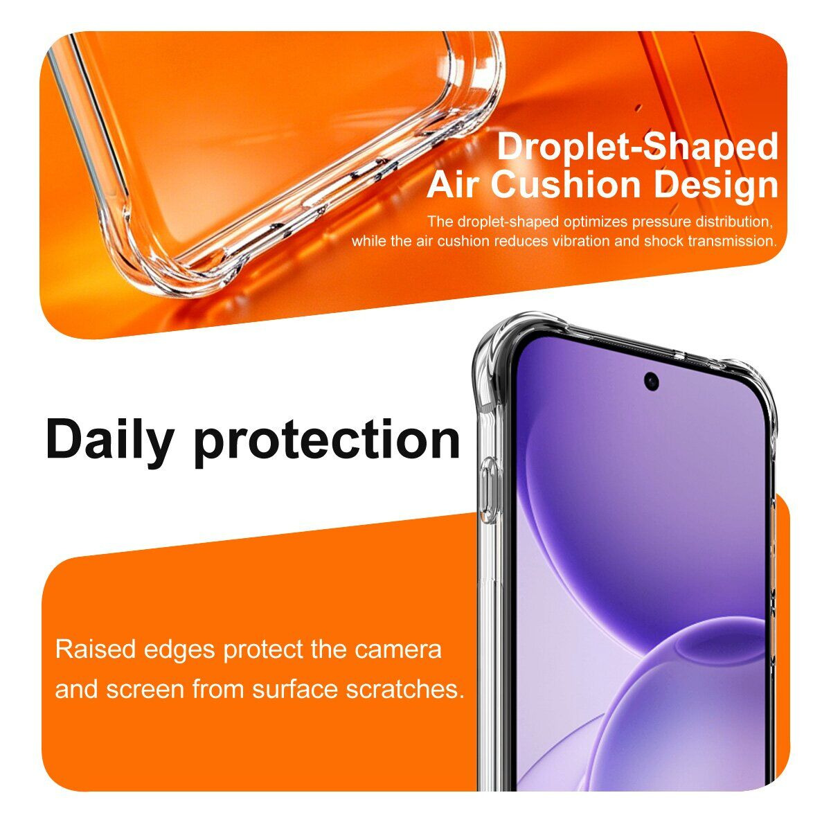Чехол с усиленными углами IMAK Airbag MAX Case для OPPO Reno 16 / 16 Pro - Transparent. Фото 7 Чехол с усиленными углами IMAK Airbag MAX Case для OPPO Reno 16 / 16 Pro - Transparent (413206T). Фото 7 из 10