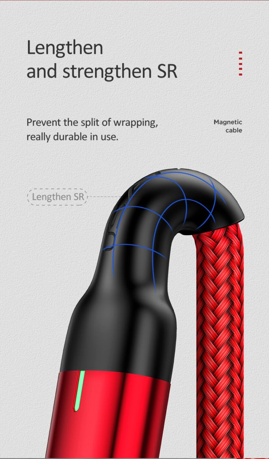 Usams Magnetic Lightning U28 Silver