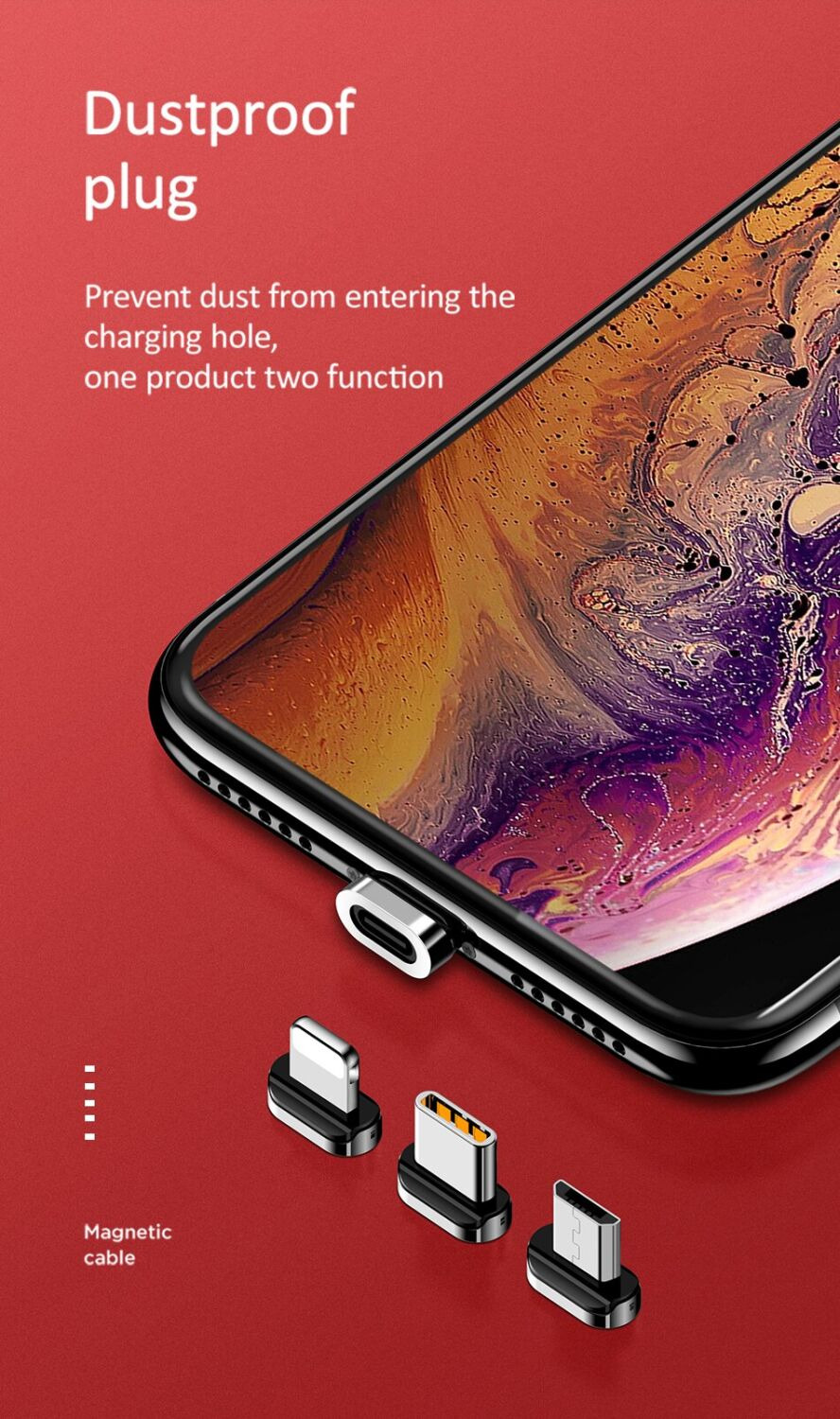 Переходники и адаптеры Usams Magnetic Lightning U28 Silver