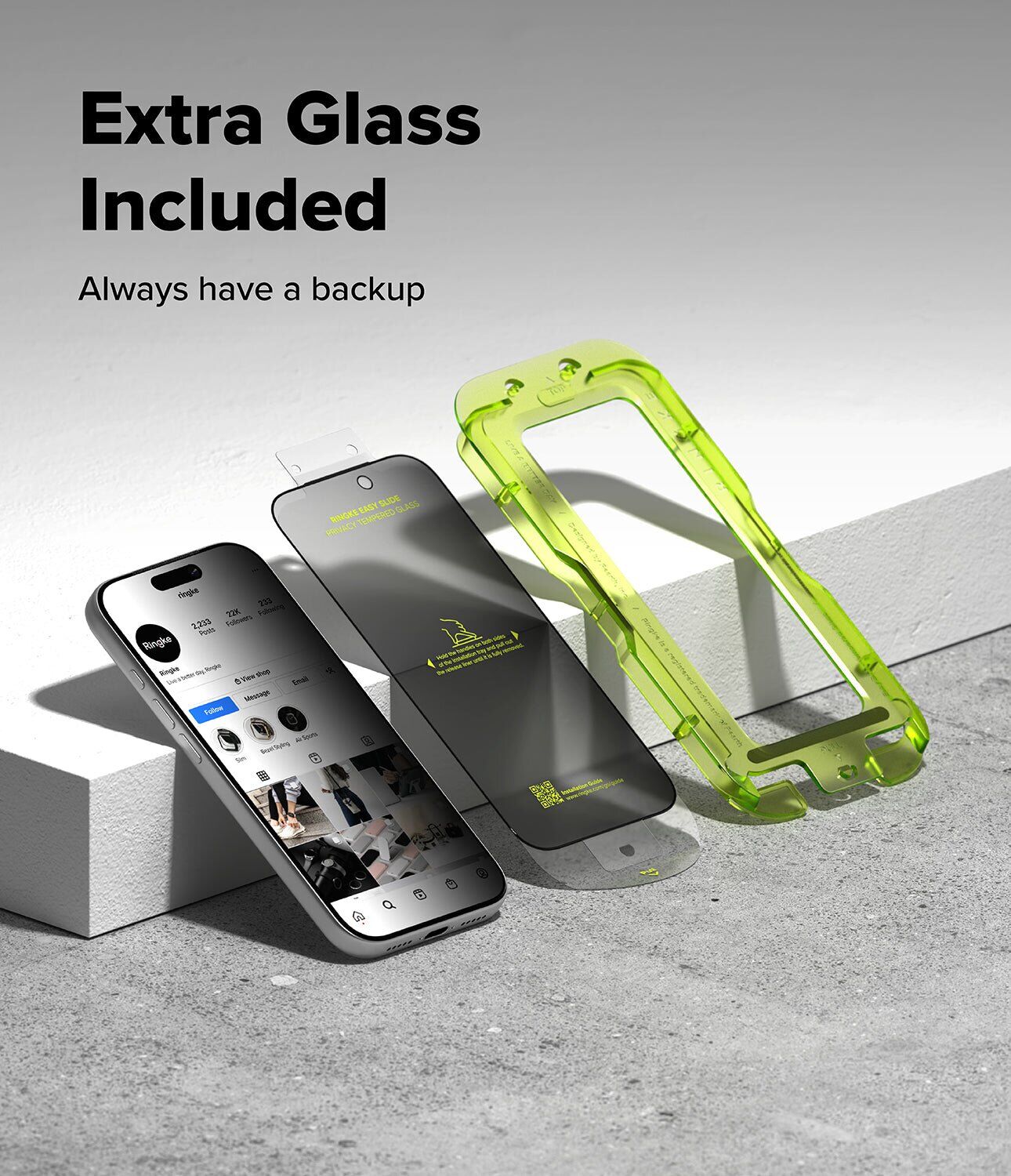 Комплект захисних стекол (2шт) Ringke Easy Slide Privacy для iPhone 17 Pro Max (8800328810716) - Black. Фото 9 Комплект захисних стекол (2шт) Ringke Easy Slide Privacy для iPhone 17 Pro Max (8800328810716) - Black (411128B). Фото 9 з 21