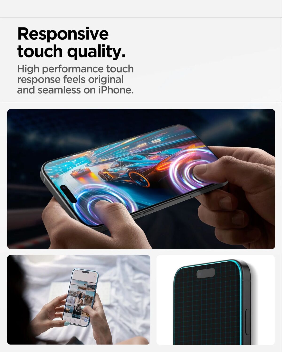 Комплект защитных стекол (3шт) Spigen Glas.tR AlignMaster S для iPhone 17 Pro (AGL10103). Фото 16 Комплект защитных стекол (3шт) Spigen Glas.tR AlignMaster S для iPhone 17 Pro (AGL10103) (403219). Фото 16 из 18