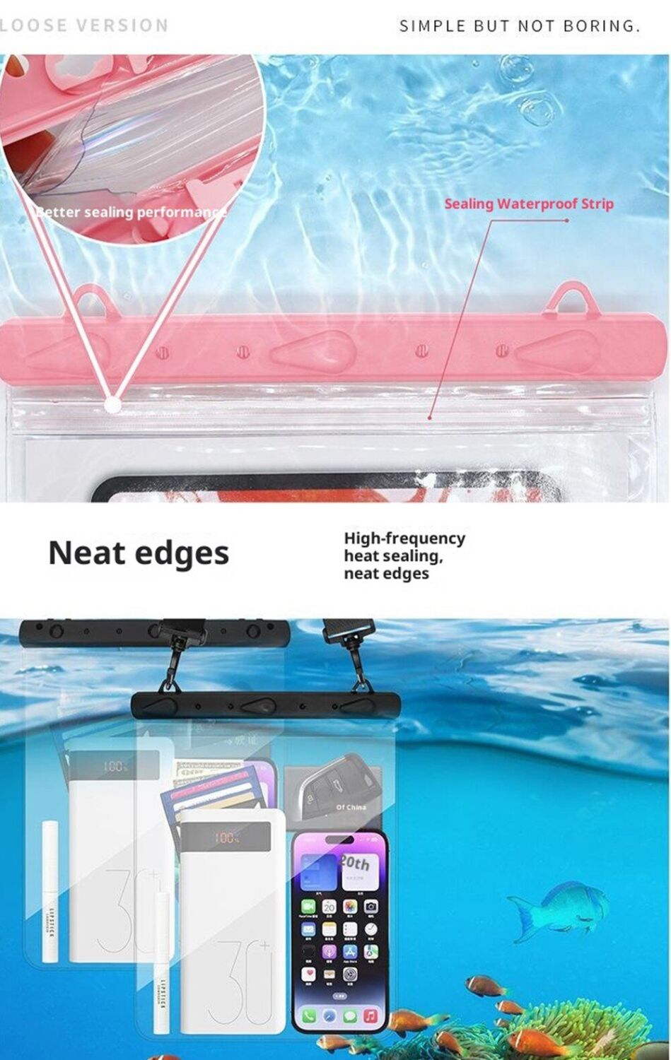 Вологозахисний чохол Deexe Waterproof Dry Case - Black. Фото 4 Вологозахисний чохол Deexe Waterproof Dry Case - Black (981862B). Фото 4 з 6