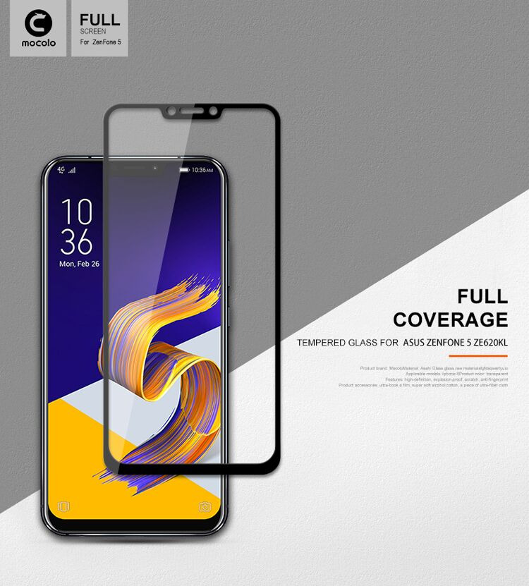 Защитное стекло MOCOLO 3D Silk Print для ASUS Zenfone 5 (ZE620KL) / 5z (ZS620KL) - White. Фото 4 Защитное стекло MOCOLO 3D Silk Print для ASUS Zenfone 5 (ZE620KL) / 5z (ZS620KL) - White (1479043W). Фото 4 из 7