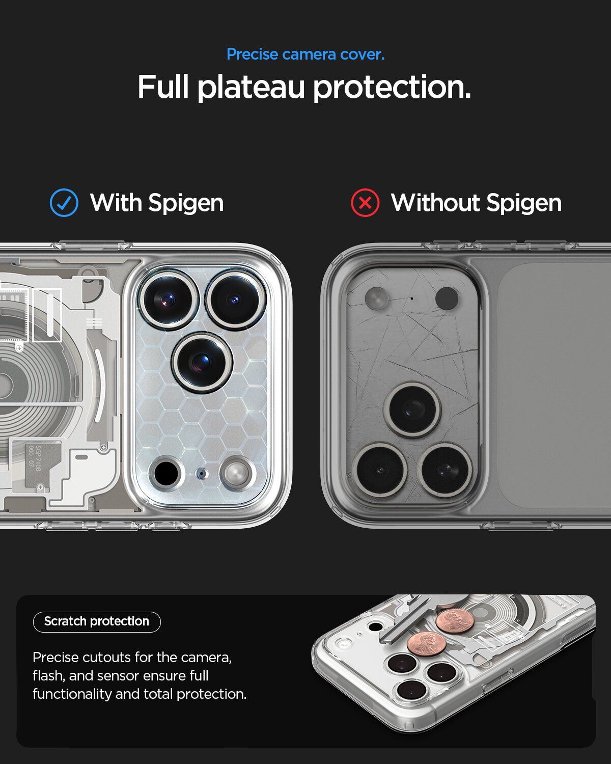 Защитный чехол Spigen Ultra Hybrid Zero One (MagFit) для iPhone 18 Pro Max (ACS12126) - White. Фото 9 Защитный чехол Spigen Ultra Hybrid Zero One (MagFit) для iPhone 18 Pro Max (ACS12126) - White (440312W). Фото 9 из 12