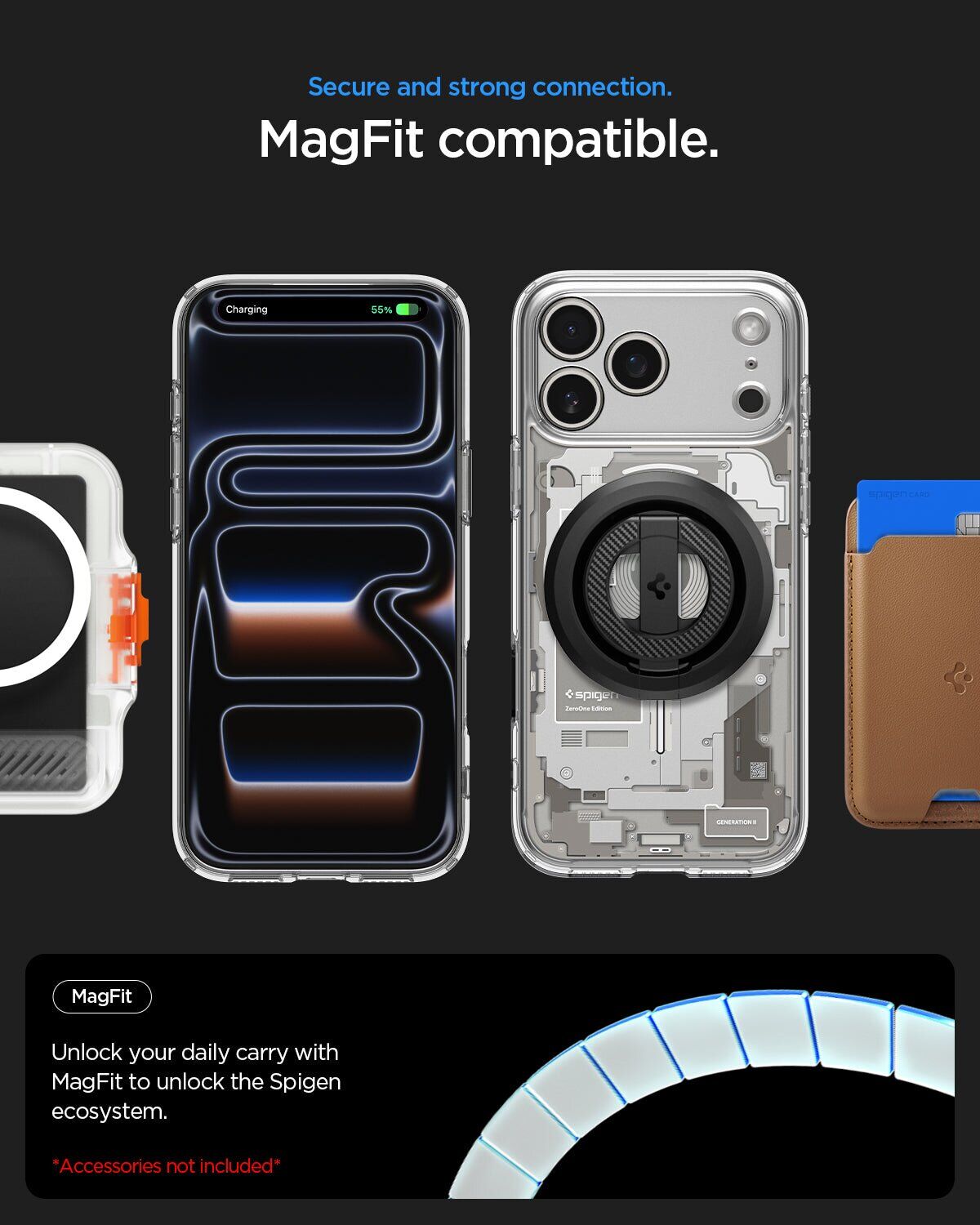 Защитный чехол Spigen Ultra Hybrid Zero One (MagFit) для iPhone 18 Pro Max (ACS12126) - White. Фото 10 Защитный чехол Spigen Ultra Hybrid Zero One (MagFit) для iPhone 18 Pro Max (ACS12126) - White (440312W). Фото 10 из 12