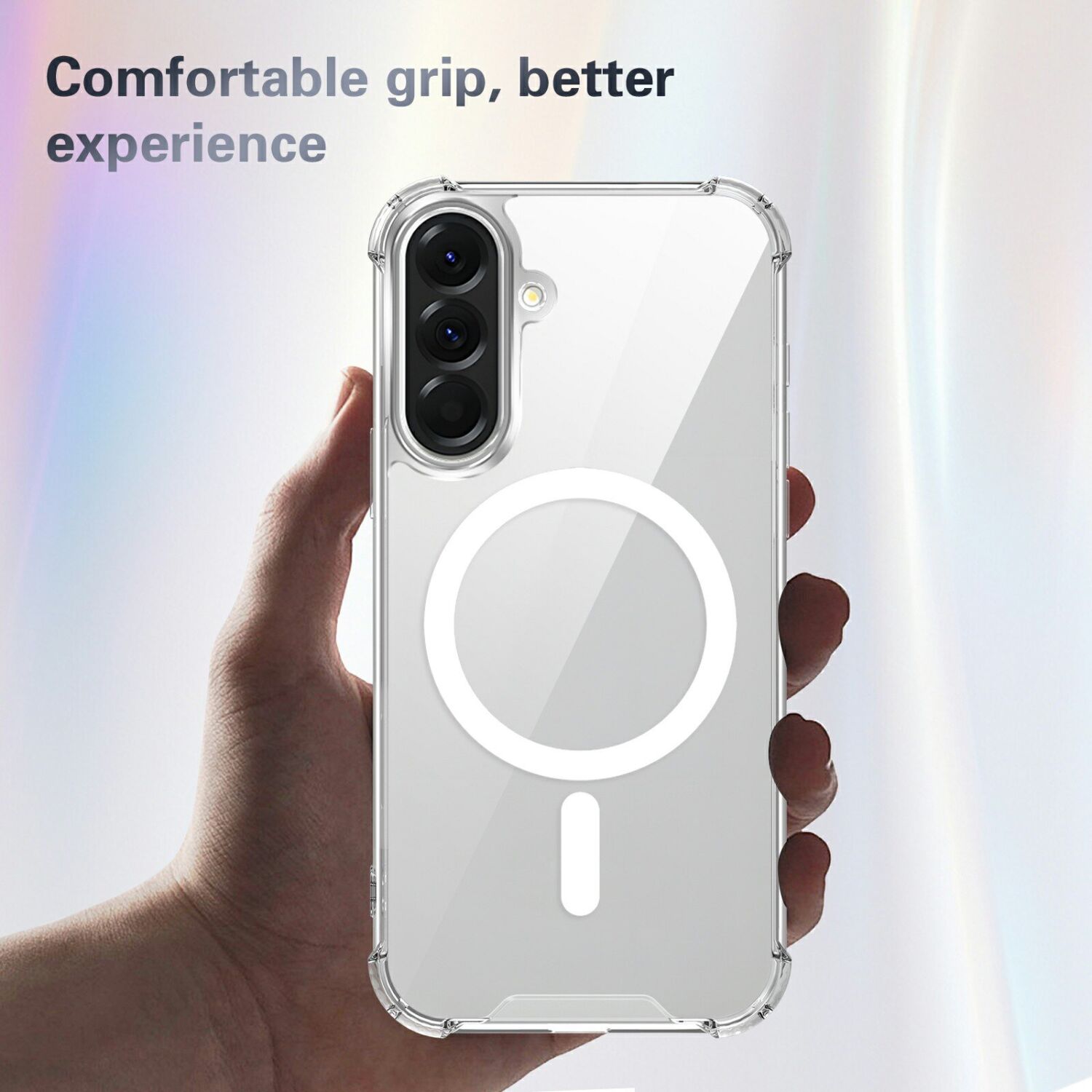 Защитный чехол UniCase AirBag Flow MagSafe для Samsung Galaxy A57 (A576) - Transparent. Фото 5 Защитный чехол UniCase AirBag Flow MagSafe для Samsung Galaxy A57 (A576) - Transparent (409916T). Фото 5 из 14