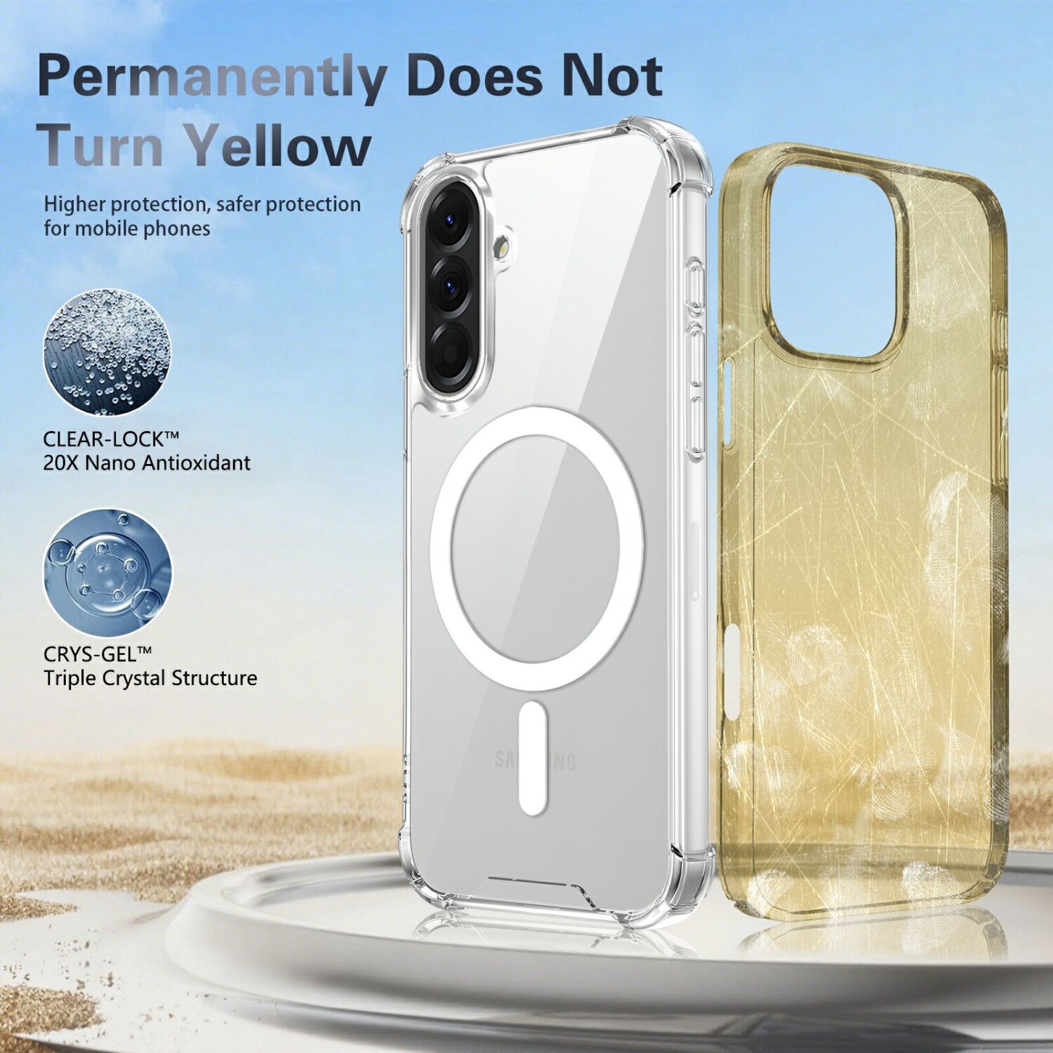 Защитный чехол UniCase AirBag Flow MagSafe для Samsung Galaxy A57 (A576) - Transparent. Фото 10 Защитный чехол UniCase AirBag Flow MagSafe для Samsung Galaxy A57 (A576) - Transparent (409916T). Фото 10 из 14
