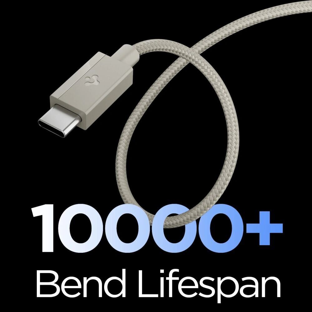 Кабель Spigen Essential EB6015CC Type-C to Type-C (60W, 1.5m) ACA10419 - Natural Titanium. Фото 3 Кабель Spigen Essential EB6015CC Type-C to Type-C (60W, 1.5m) ACA10419 - Natural Titanium (896540NT). Фото 3 из 7
