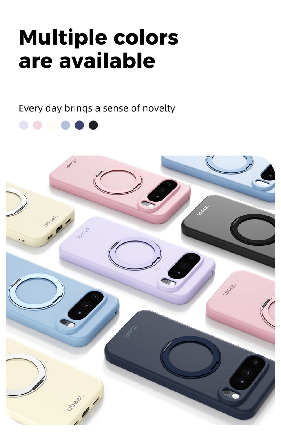 Захисний чохол ABEEL Lyra Skin Kickstand with MagSafe для Google Pixel 10a - Pink. Фото 5 Захисний чохол ABEEL Lyra Skin Kickstand with MagSafe для Google Pixel 10a - Pink (407369P). Фото 5 з 6