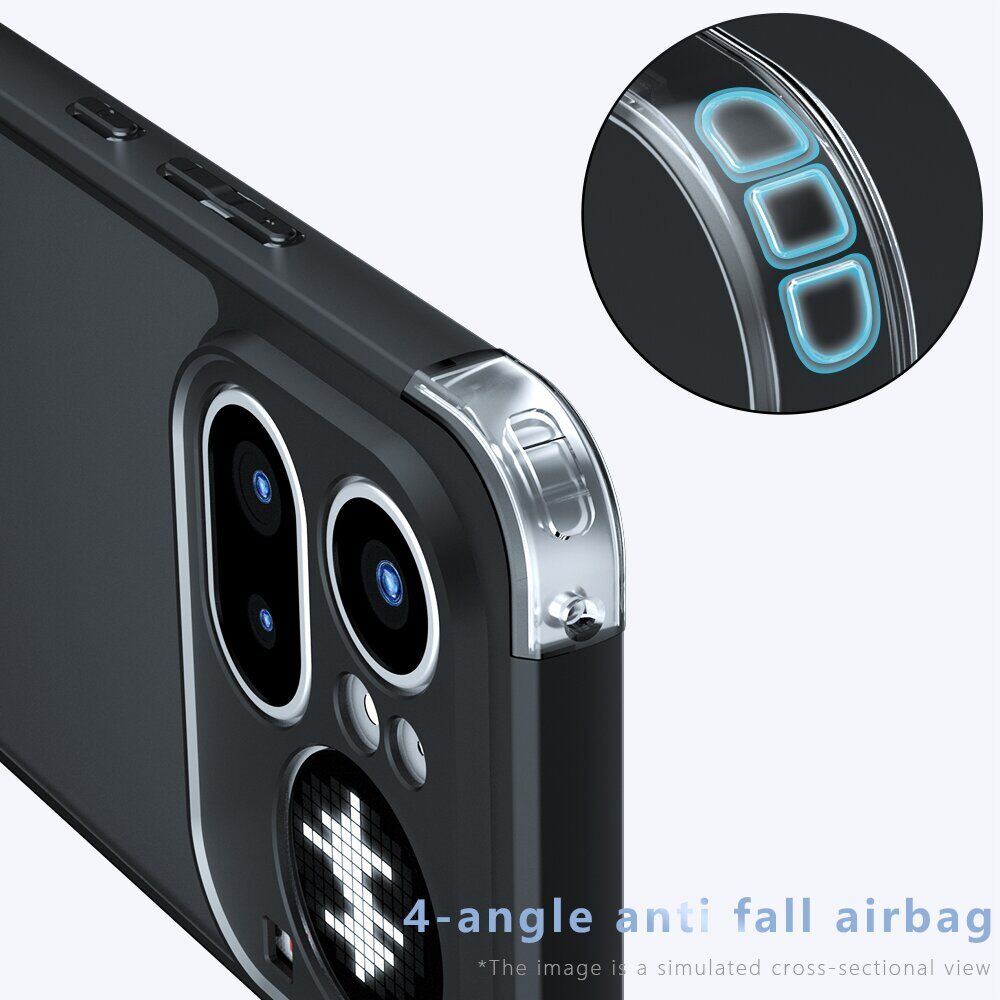 Защитный чехол Deexe Matte Skin для Nothing Phone (4a) Pro - Transparent Black. Фото 4 Защитный чехол Deexe Matte Skin для Nothing Phone (4a) Pro - Transparent Black (411408TB). Фото 4 из 10