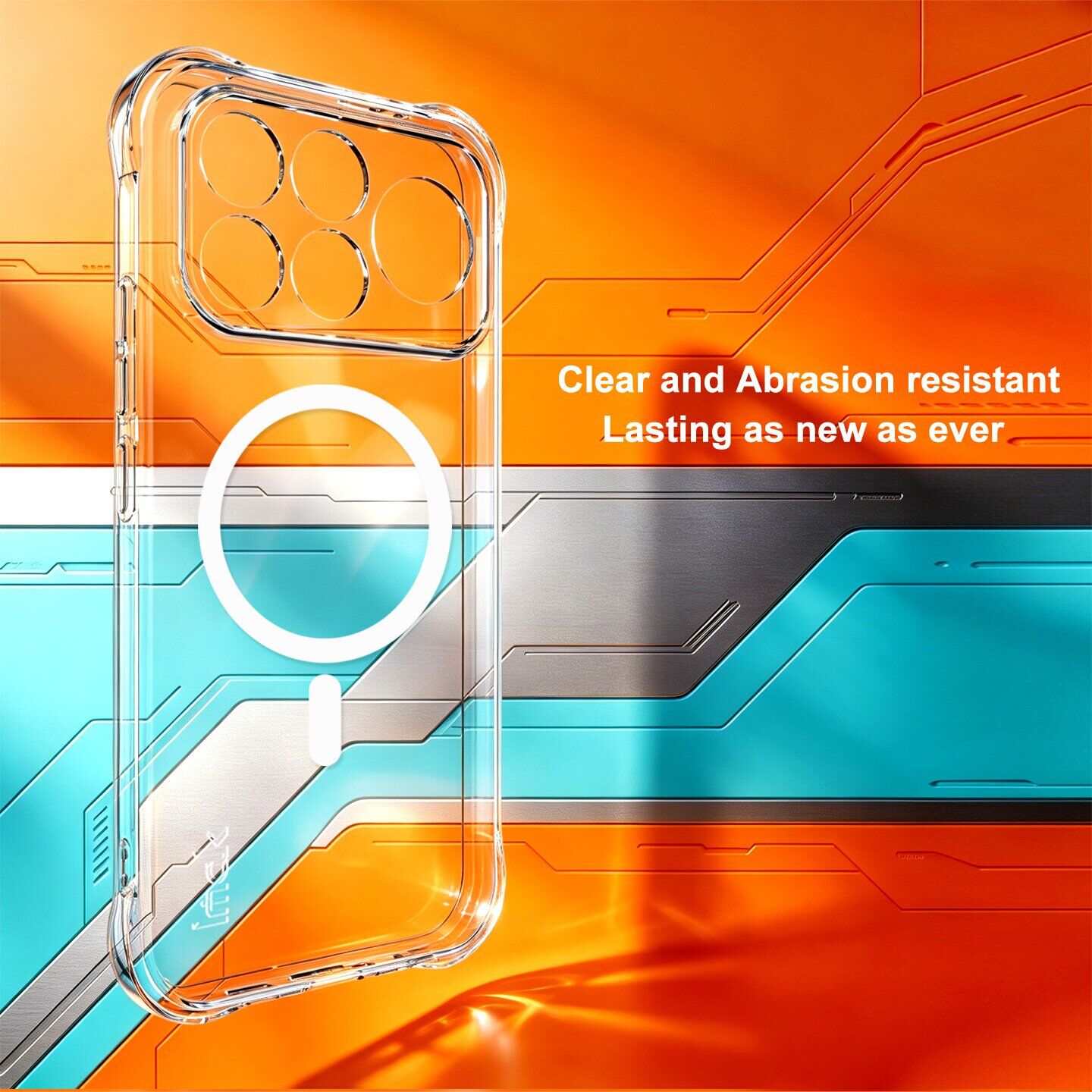Защитный чехол IMAK Space Shield MagSafe для Xiaomi Poco F9 Ultra - Transparent. Фото 5 Защитный чехол IMAK Space Shield MagSafe для Xiaomi Poco F9 Ultra - Transparent (430112T). Фото 5 из 12