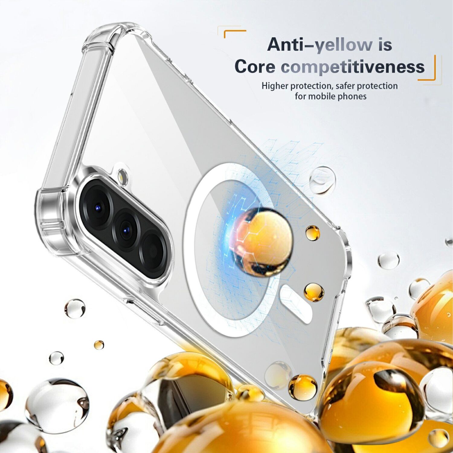 Защитный чехол UniCase AirBag Flow MagSafe для Samsung Galaxy A56 (A566) - Transparent. Фото 12 Защитный чехол UniCase AirBag Flow MagSafe для Samsung Galaxy A56 (A566) - Transparent (380122T). Фото 12 из 14