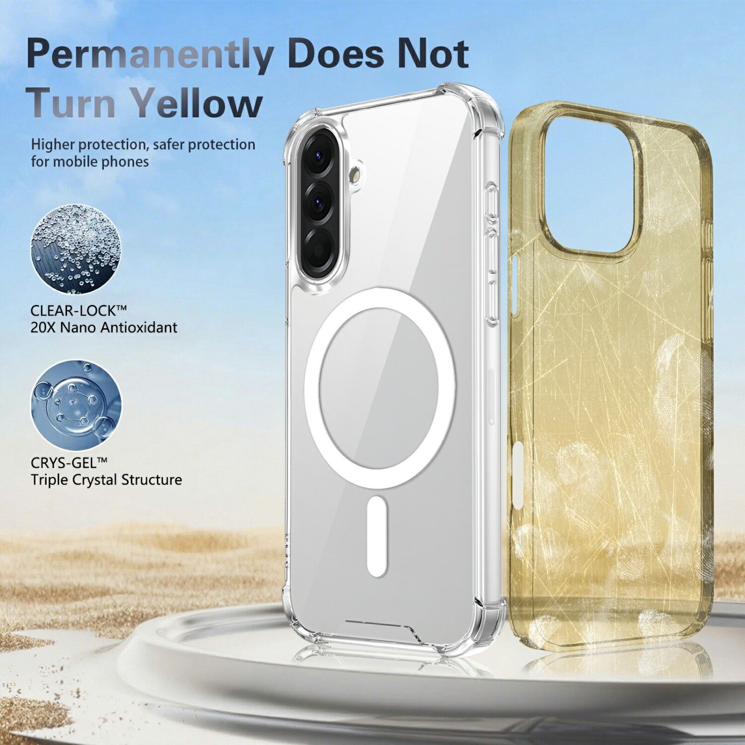 Защитный чехол UniCase AirBag Flow MagSafe для Samsung Galaxy A56 (A566) - Transparent. Фото 10 Защитный чехол UniCase AirBag Flow MagSafe для Samsung Galaxy A56 (A566) - Transparent (380122T). Фото 10 из 14