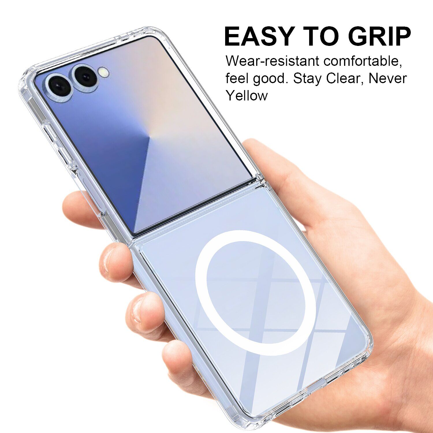 Защитный чехол UniCase AirBag MagSafe для Samsung Galaxy Flip 8 - Clear. Фото 7 Защитный чехол UniCase AirBag MagSafe для Samsung Galaxy Flip 8 - Clear (423517C). Фото 7 из 9