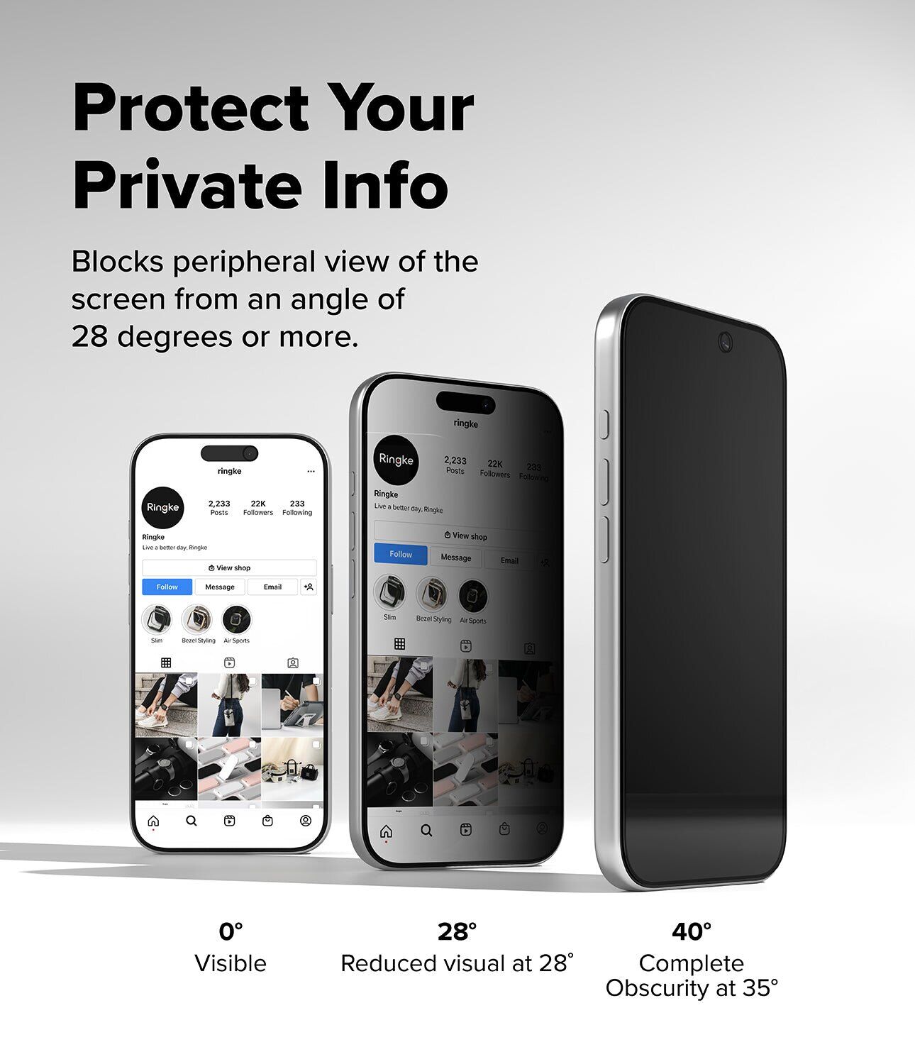 Комплект защитных стекол (2шт) Ringke Easy Slide Privacy для iPhone 17 Pro (8800328811430) - Black. Фото 5 Комплект защитных стекол (2шт) Ringke Easy Slide Privacy для iPhone 17 Pro (8800328811430) - Black (422704B). Фото 5 из 16