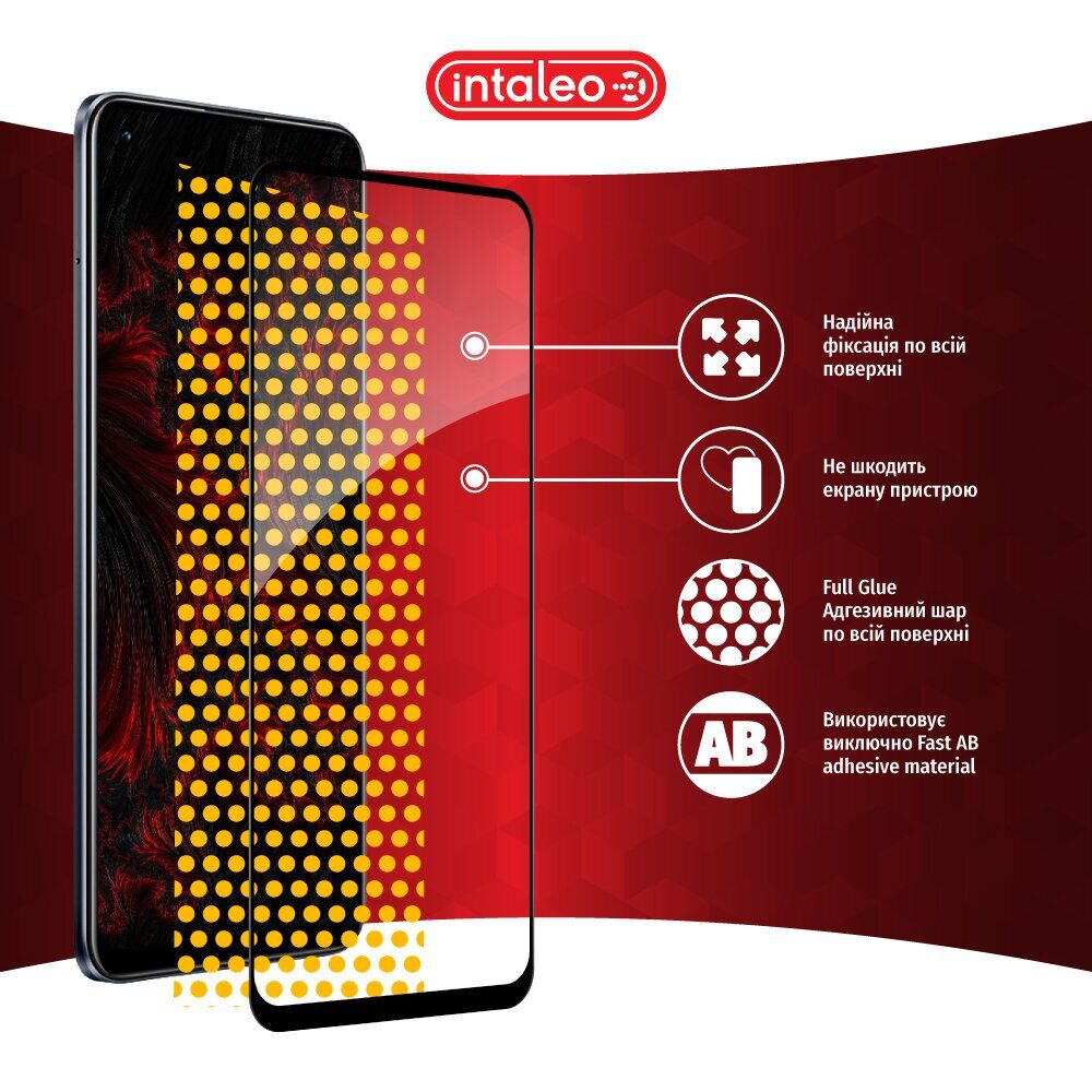 Захисне скло Intaleo Full Glue для Realme 8 / 8 Pro - Black. Фото 8 Захисне скло Intaleo Full Glue для Realme 8 / 8 Pro - Black (238141B). Фото 8 з 9