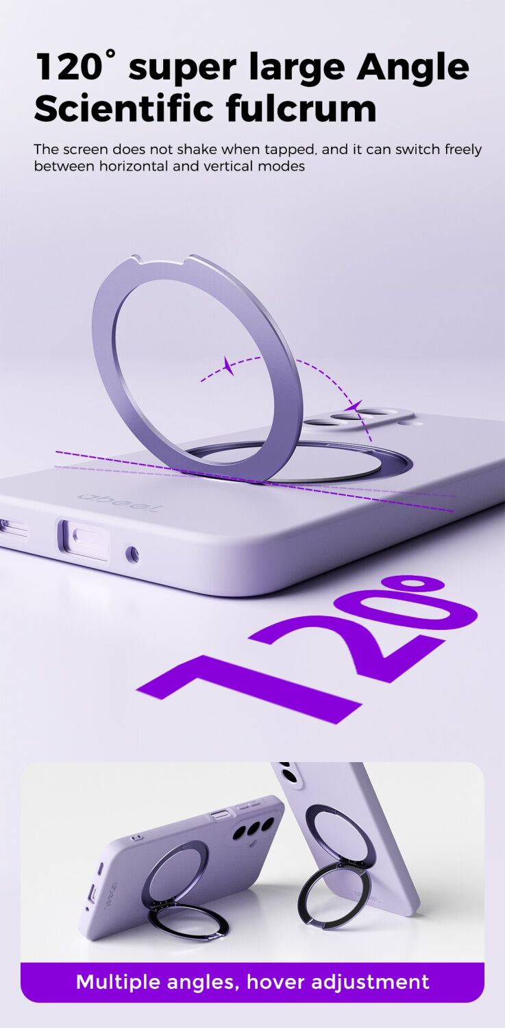 Захисний чохол ABEEL Lyra Skin Kickstand with MagSafe для Samsung Galaxy A27 (A276) - Purple. Фото 2 Захисний чохол ABEEL Lyra Skin Kickstand with MagSafe для Samsung Galaxy A27 (A276) - Purple (408645V). Фото 2 з 10