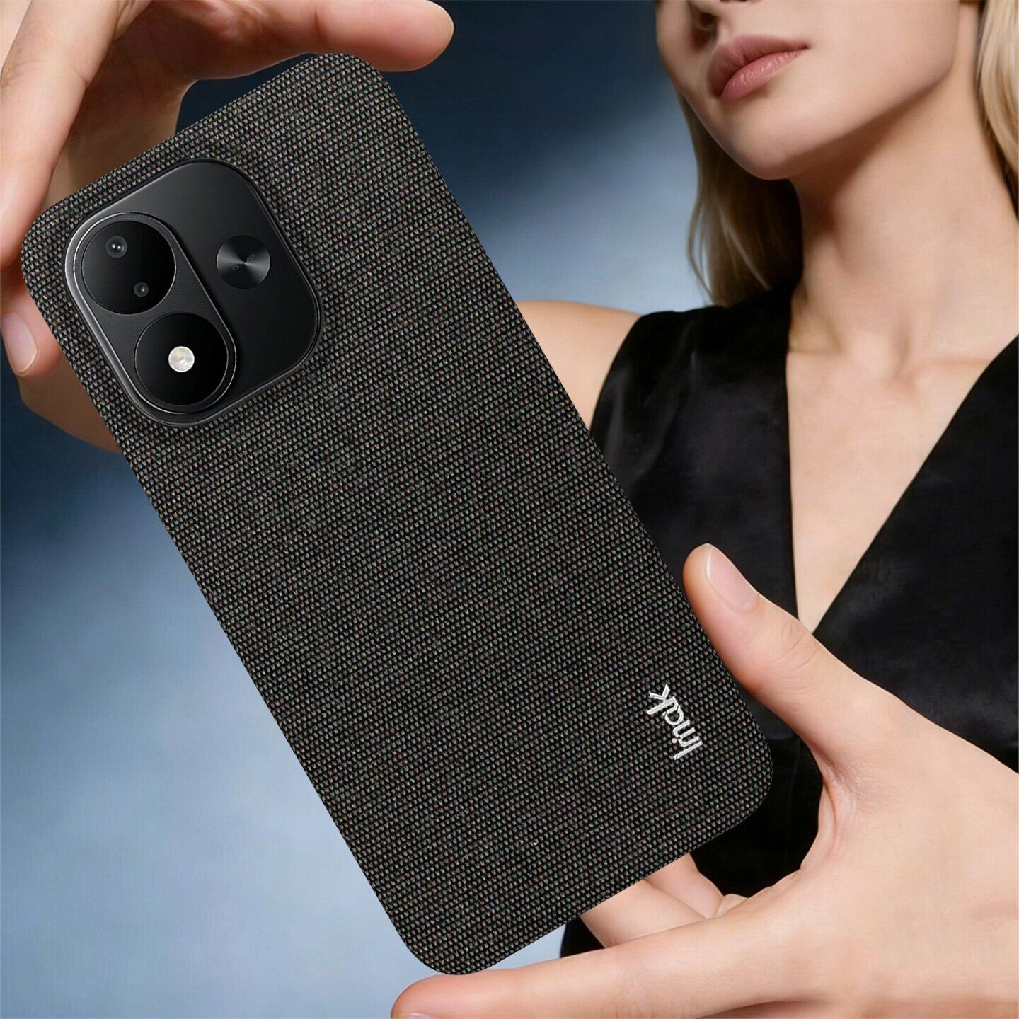 Защитный чехол IMAK Fabric Case для Xiaomi Redmi Note 17 (4G/5G) - Black. Фото 3 Защитный чехол IMAK Fabric Case для Xiaomi Redmi Note 17 (4G/5G) - Black (430036B). Фото 3 из 10