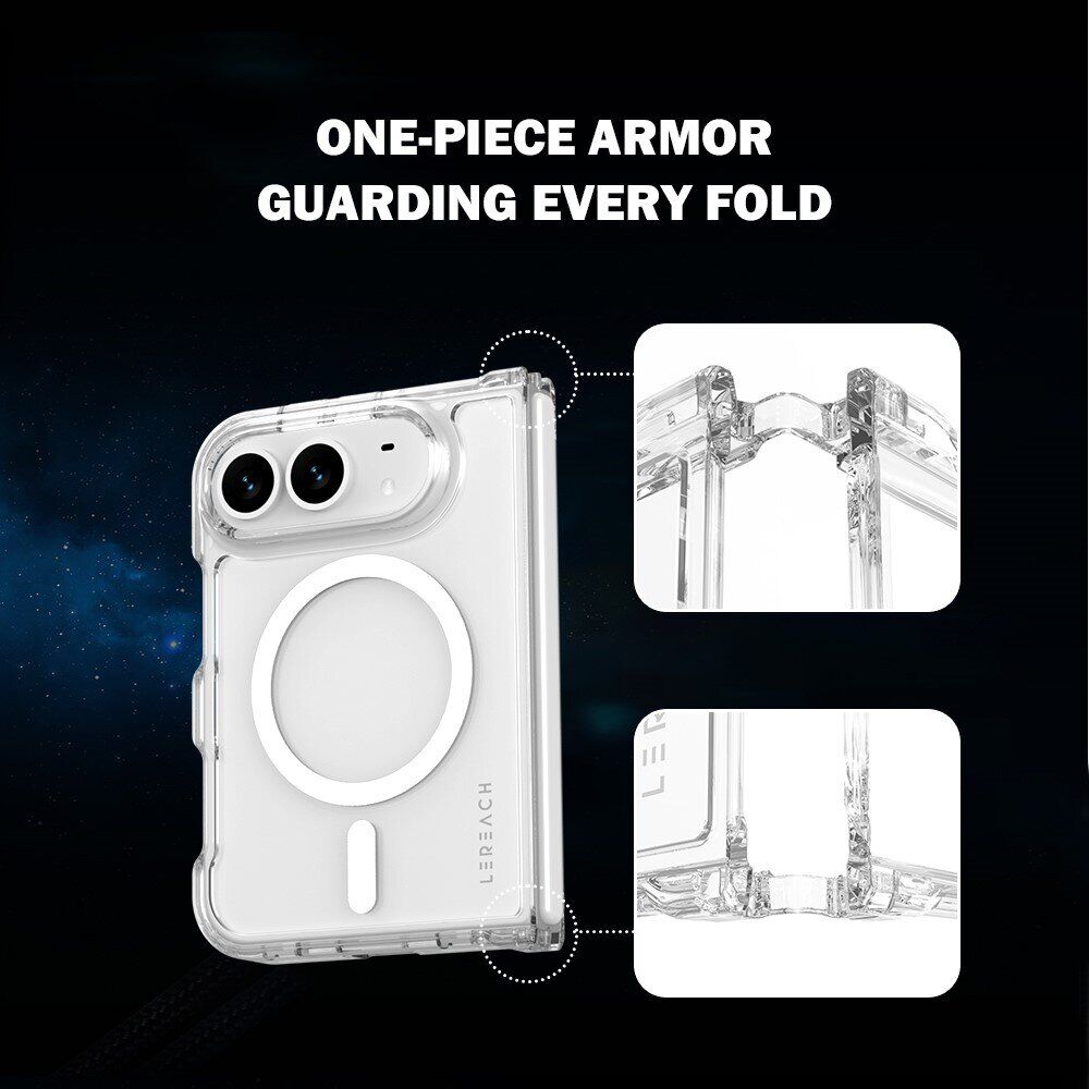 Защитный чехол LEREACH TOC Crystal Magnetic (FF) для iPhone Duo - Transparent. Фото 18 Защитный чехол LEREACH TOC Crystal Magnetic (FF) для iPhone Duo - Transparent (435023T). Фото 18 из 20