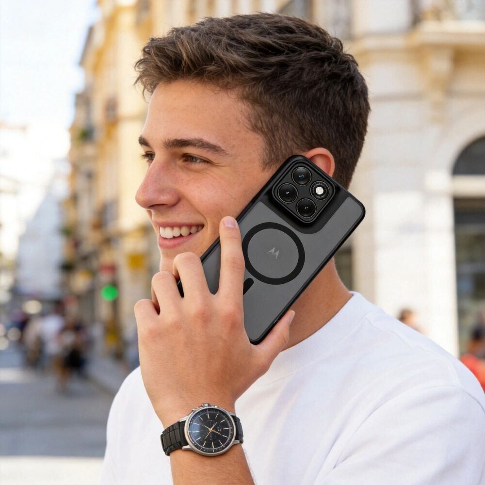 Защитный чехол Tech-Protect Magmat MagSafe для Motorola Edge 70 Fusion - Matte Black. Фото 5 Защитный чехол Tech-Protect Magmat MagSafe для Motorola Edge 70 Fusion - Matte Black (409541MB). Фото 5 из 8