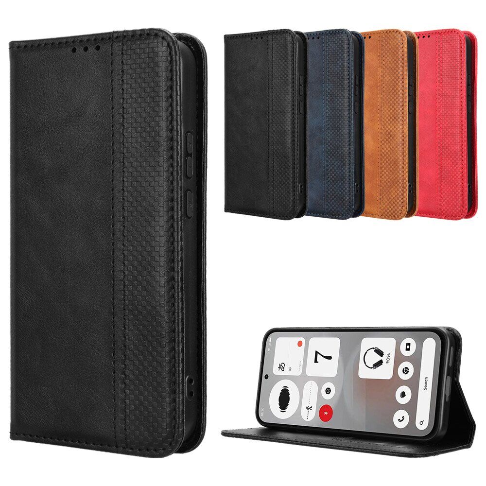 Чохол-книжка Deexe Retro Style для Nothing Phone (4b) - Red. Фото 8 Чохол-книжка Deexe Retro Style для Nothing Phone (4b) - Red (218407R). Фото 8 з 17
