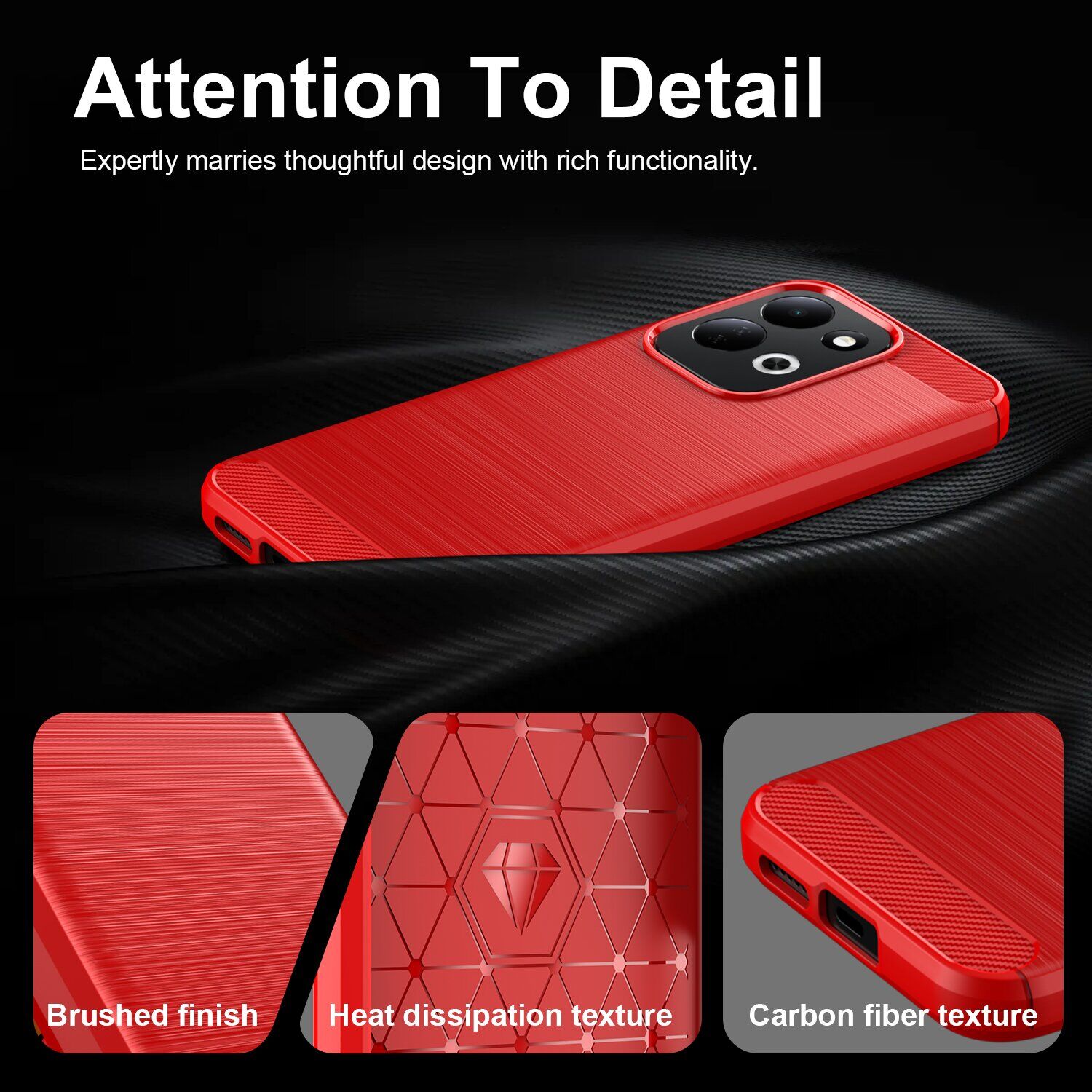 Силіконовий (TPU) чохол UniCase Carbon для Xiaomi Redmi 17 - Black. Фото 6 Силіконовий (TPU) чохол UniCase Carbon для Xiaomi Redmi 17 - Black (429022B). Фото 6 з 9