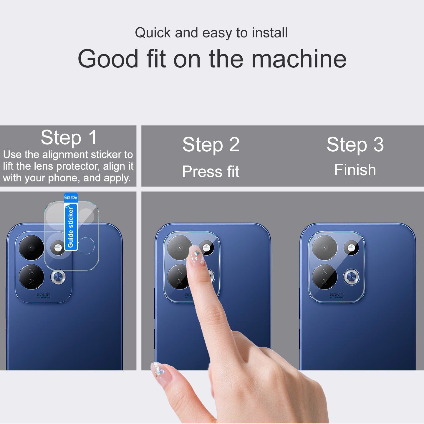 Защитное стекло на камеру IMAK Lens Protector для Xiaomi Redmi 17 - Black. Фото 5 Защитное стекло на камеру IMAK Lens Protector для Xiaomi Redmi 17 - Black (429029B). Фото 5 из 8