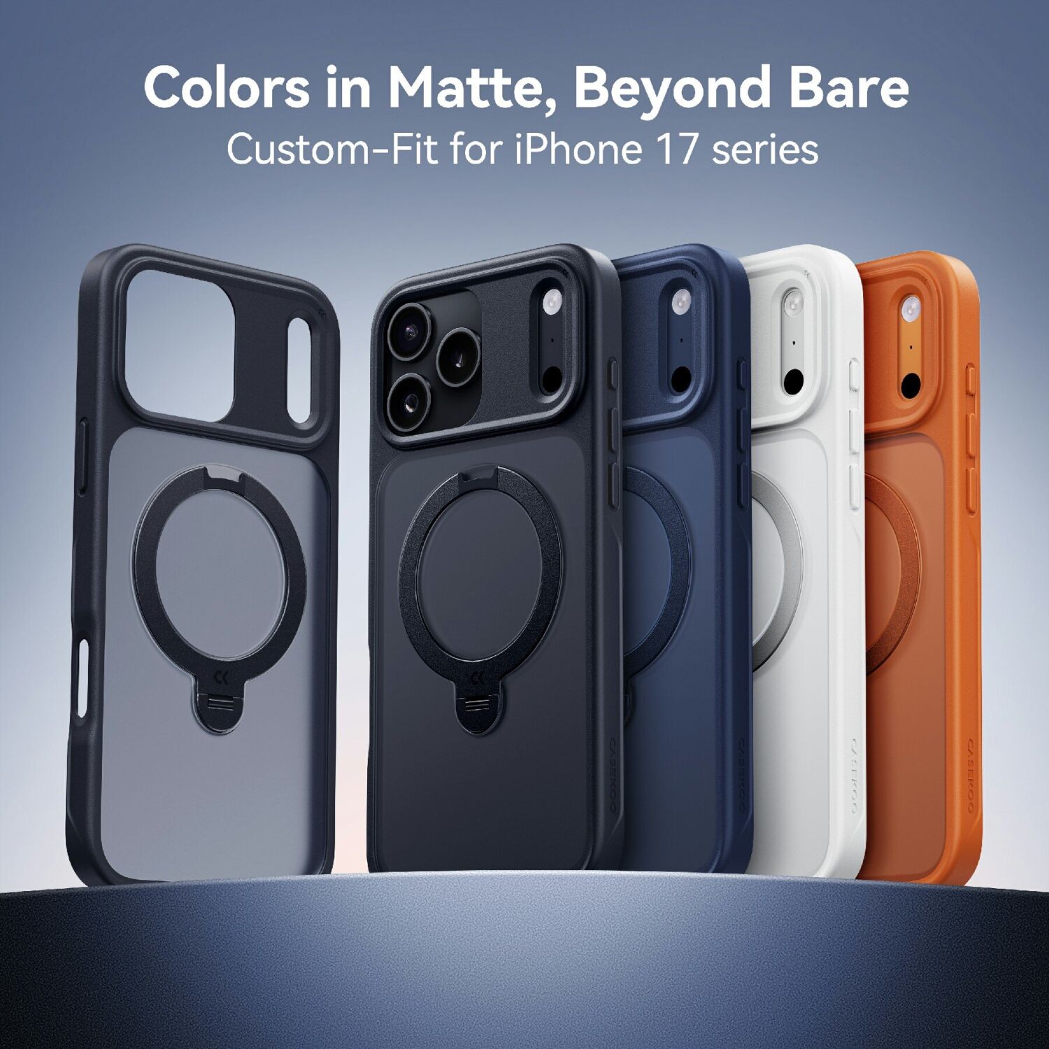 Захисний чохол CASEKOO Frost Matte Stand для iPhone 18 Pro Max / 17 Pro Max - Black. Фото 2 Захисний чохол CASEKOO Frost Matte Stand для iPhone 18 Pro Max / 17 Pro Max - Black (423840B). Фото 2 з 11