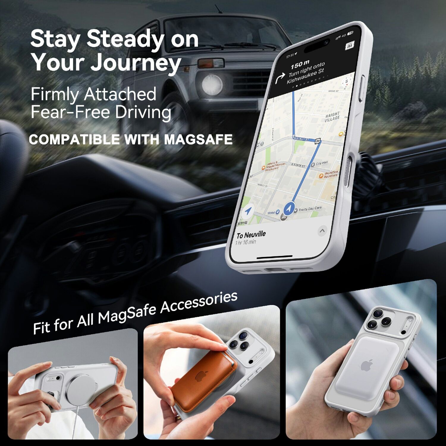 Захисний чохол CASEKOO Frost Matte Stand для iPhone 18 Pro Max / 17 Pro Max - Black. Фото 9 Захисний чохол CASEKOO Frost Matte Stand для iPhone 18 Pro Max / 17 Pro Max - Black (423840B). Фото 9 з 11
