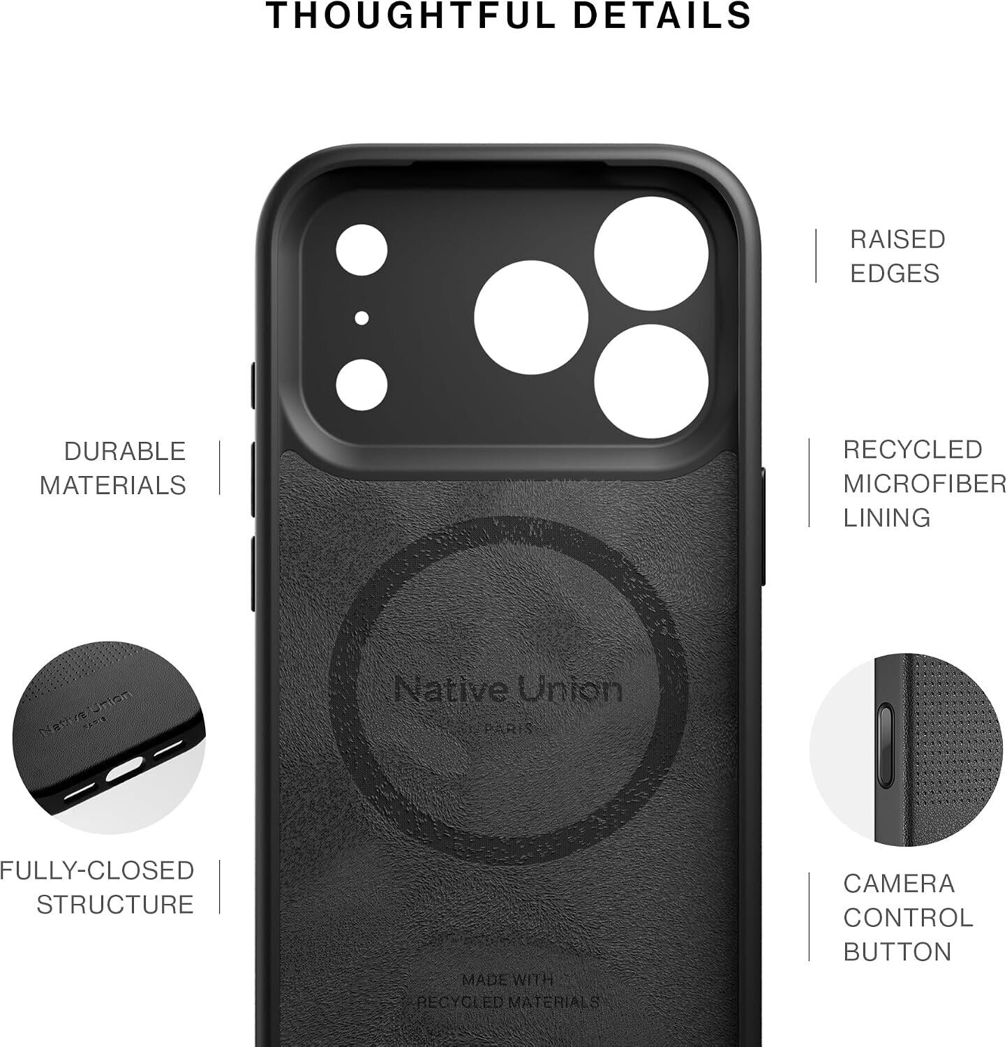 Захисний чохол Native Union Active для iPhone 18 Pro (ACTCSE-BLK-NP26P) - Black. Фото 7 Захисний чохол Native Union Active для iPhone 18 Pro (ACTCSE-BLK-NP26P) - Black (423753B). Фото 7 з 12