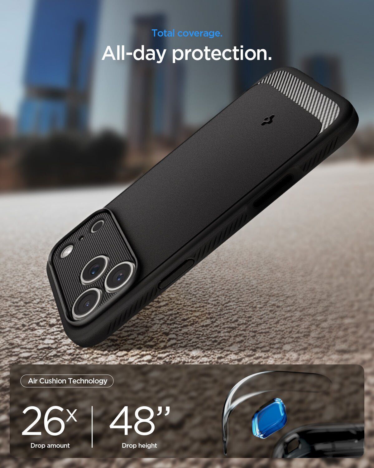Захисний чохол Spigen Rugged Armor (MagFit) для iPhone 18 Pro (ACS12147) - Matte Black. Фото 8 Захисний чохол Spigen Rugged Armor (MagFit) для iPhone 18 Pro (ACS12147) - Matte Black (440104MB). Фото 8 з 10