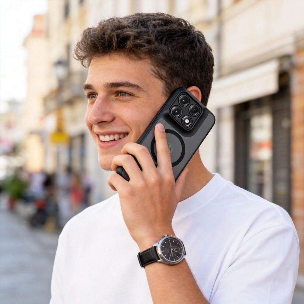 Защитный чехол Tech-Protect Magmat MagSafe для Motorola Edge 70 Pro - Matte Black. Фото 5 Защитный чехол Tech-Protect Magmat MagSafe для Motorola Edge 70 Pro - Matte Black (412024MB). Фото 5 из 8