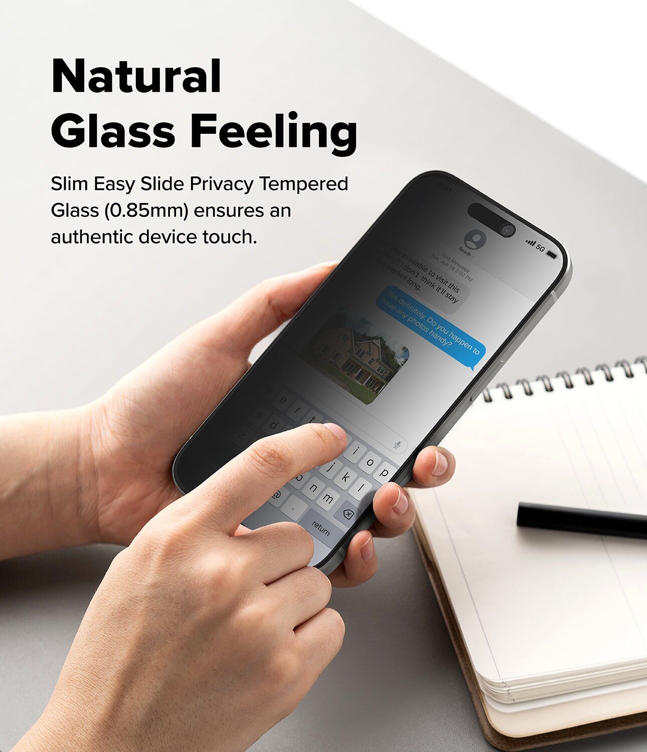 Комплект защитных стекол (2шт) Ringke Easy Slide Privacy для iPhone 17 (8800328811881) - Black. Фото 12 Комплект защитных стекол (2шт) Ringke Easy Slide Privacy для iPhone 17 (8800328811881) - Black (407715B). Фото 12 из 21