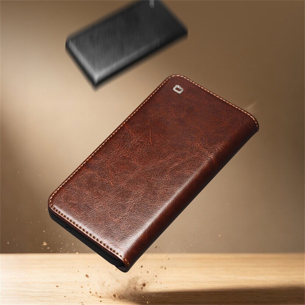 Кожаный чехол QIALINO Classic Case для Samsung Galaxy S26 FE - Brown. Фото 6 Кожаный чехол QIALINO Classic Case для Samsung Galaxy S26 FE - Brown (412771Z). Фото 6 из 7