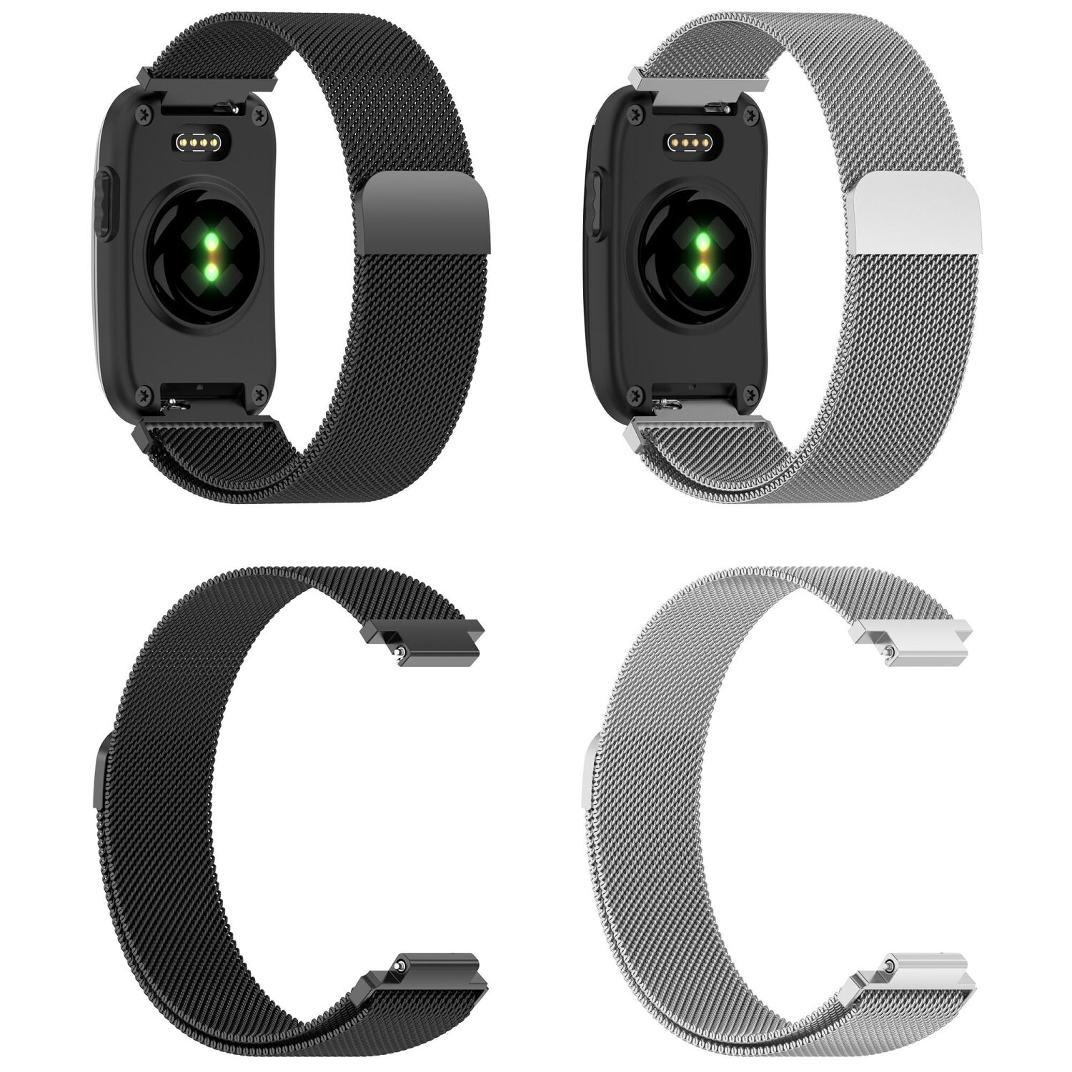 Ремінець Deexe Milanese Loop для Garmin CIRQA - Silver. Фото 5 Ремінець Deexe Milanese Loop для Garmin CIRQA - Silver (362601S). Фото 5 з 9