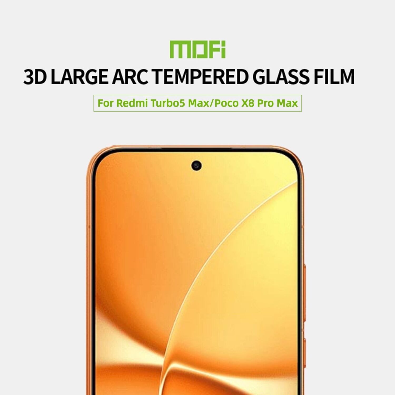 Защитное стекло MOFI 3D Curved Full Glue для Xiaomi Poco X8 Pro Max - Black. Фото 2 Защитное стекло MOFI 3D Curved Full Glue для Xiaomi Poco X8 Pro Max - Black (408938B). Фото 2 из 9