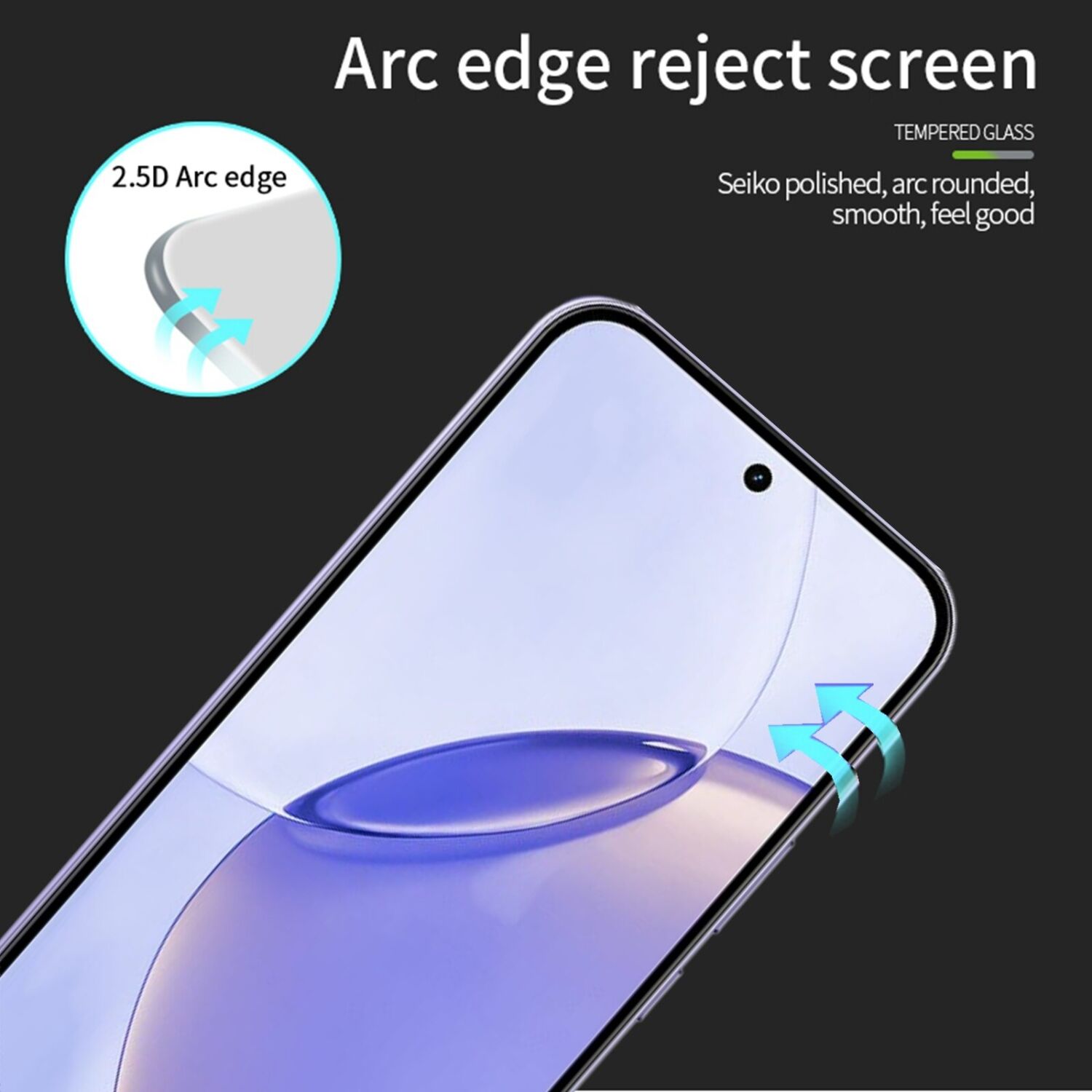 Защитное стекло MOFI Full Glue Protect для Realme 16 Pro - Black. Фото 3 Защитное стекло MOFI Full Glue Protect для Realme 16 Pro - Black (428024B). Фото 3 из 9
