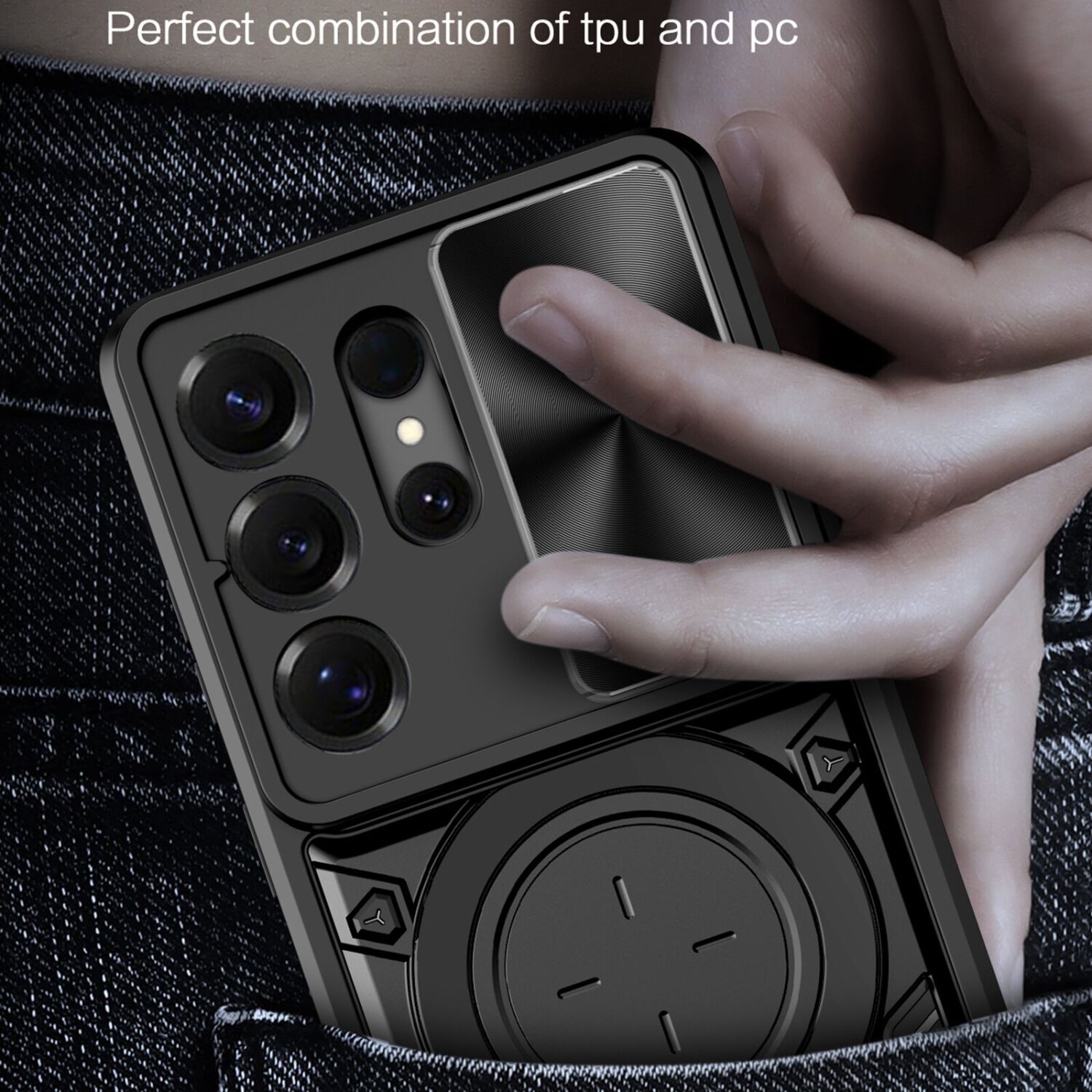 Защитный чехол Deexe Magnetic Space для Samsung Galaxy S26 Ultra - Black. Фото 6 Защитный чехол Deexe Magnetic Space для Samsung Galaxy S26 Ultra - Black (404465B). Фото 6 из 7